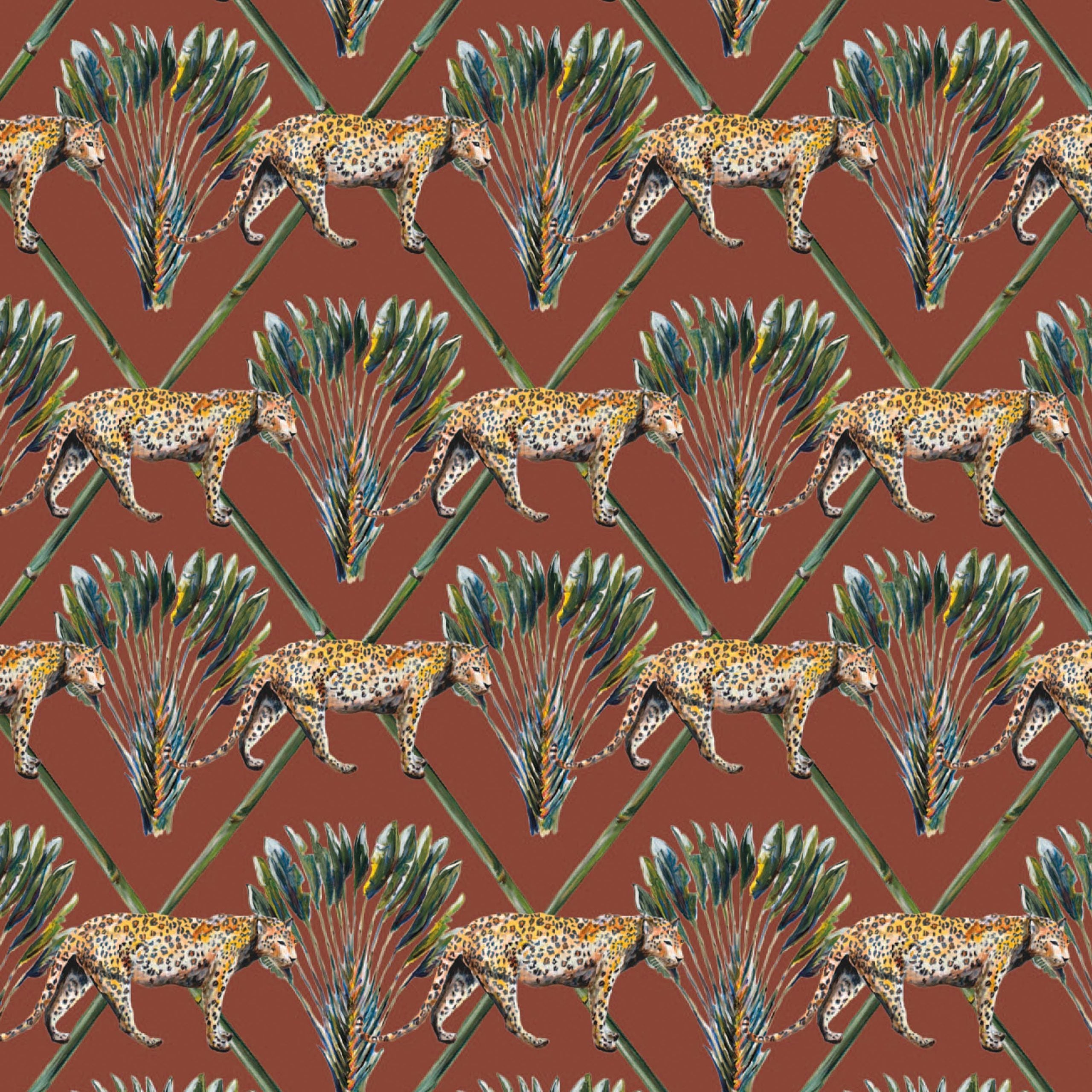 Behang Panter Palm