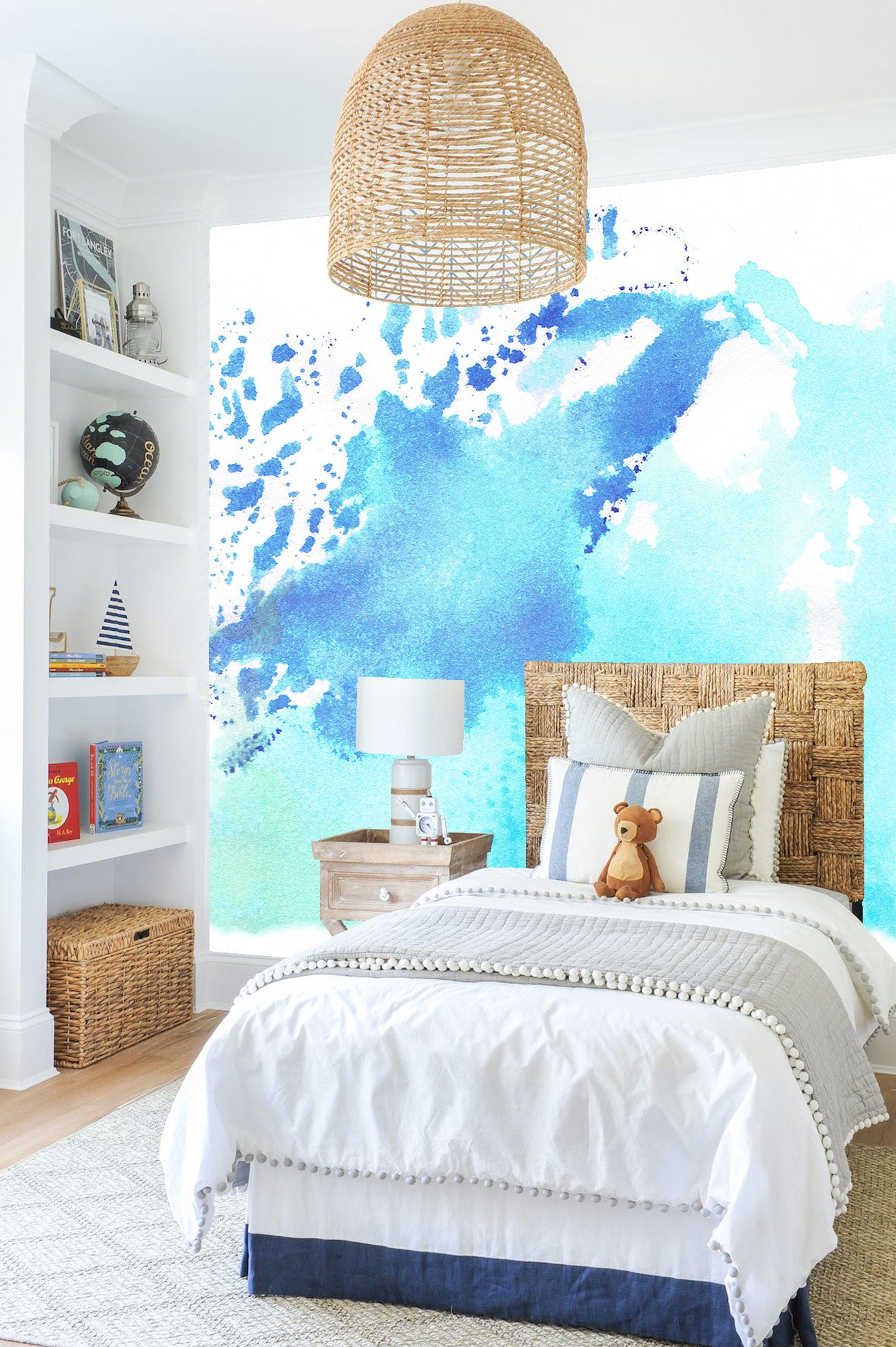 Mural Watercolor Splatters Tie-Dye