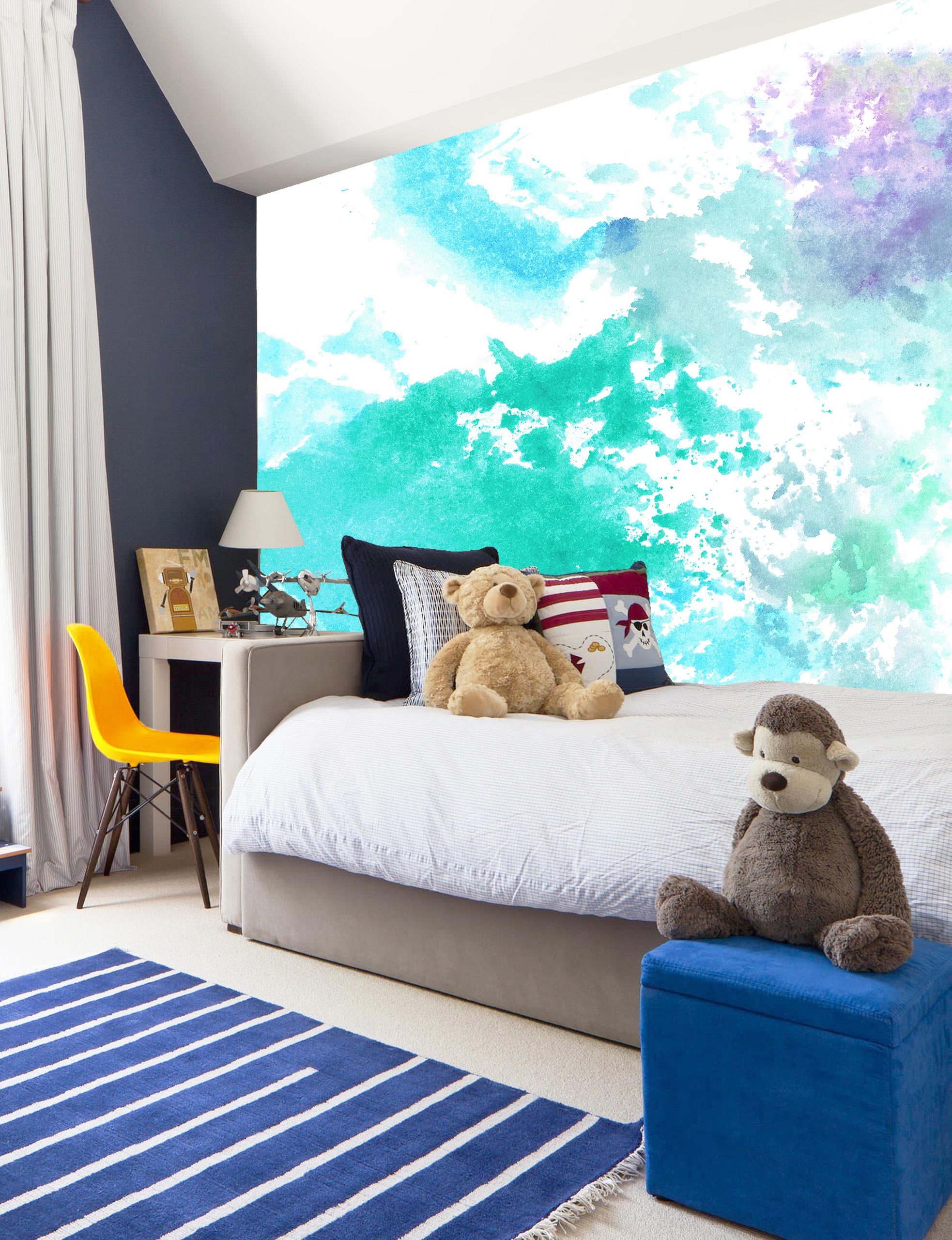Mural Watercolor Splatters Tie-Dye
