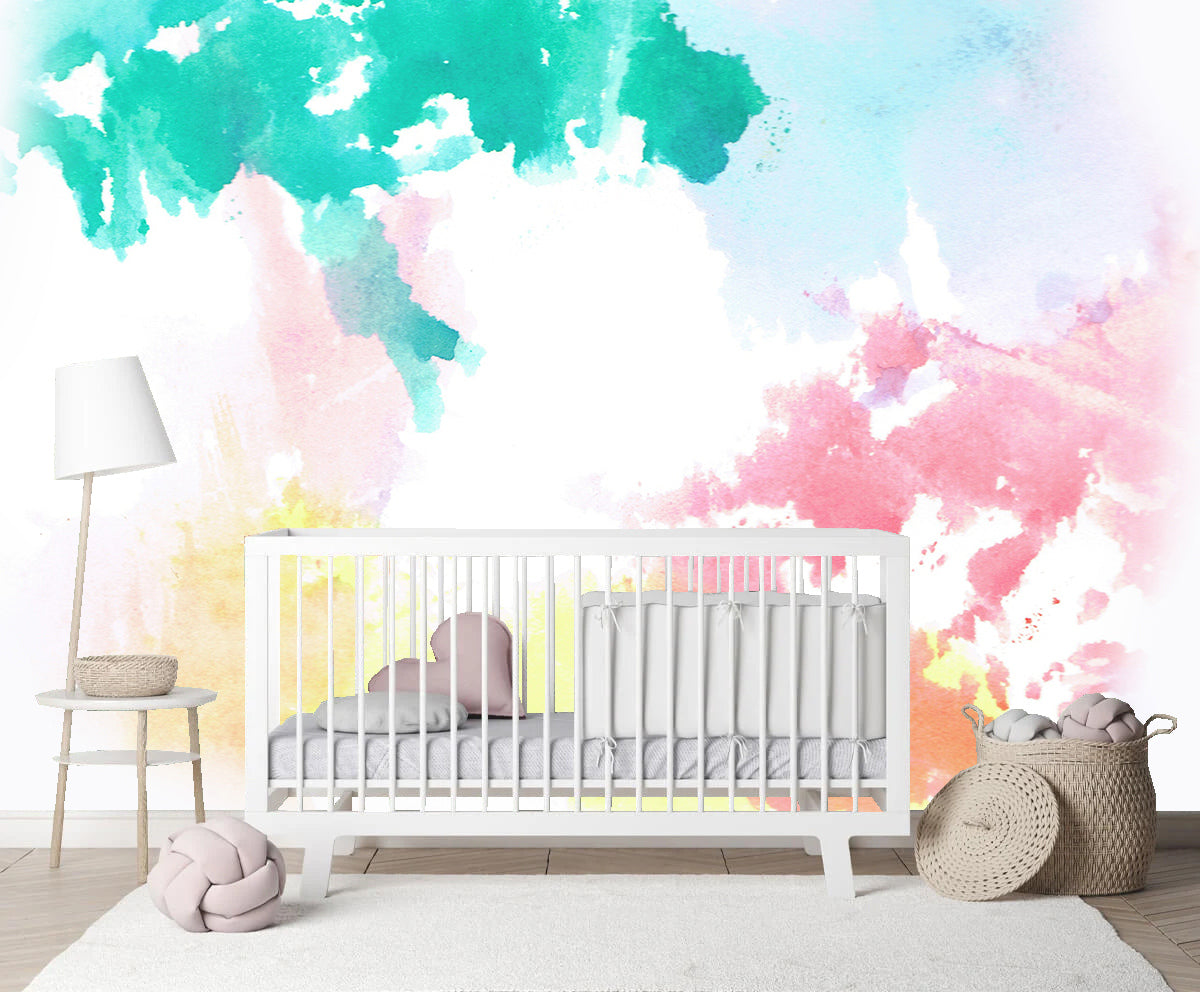 Mural Watercolor Splatters Tie-Dye