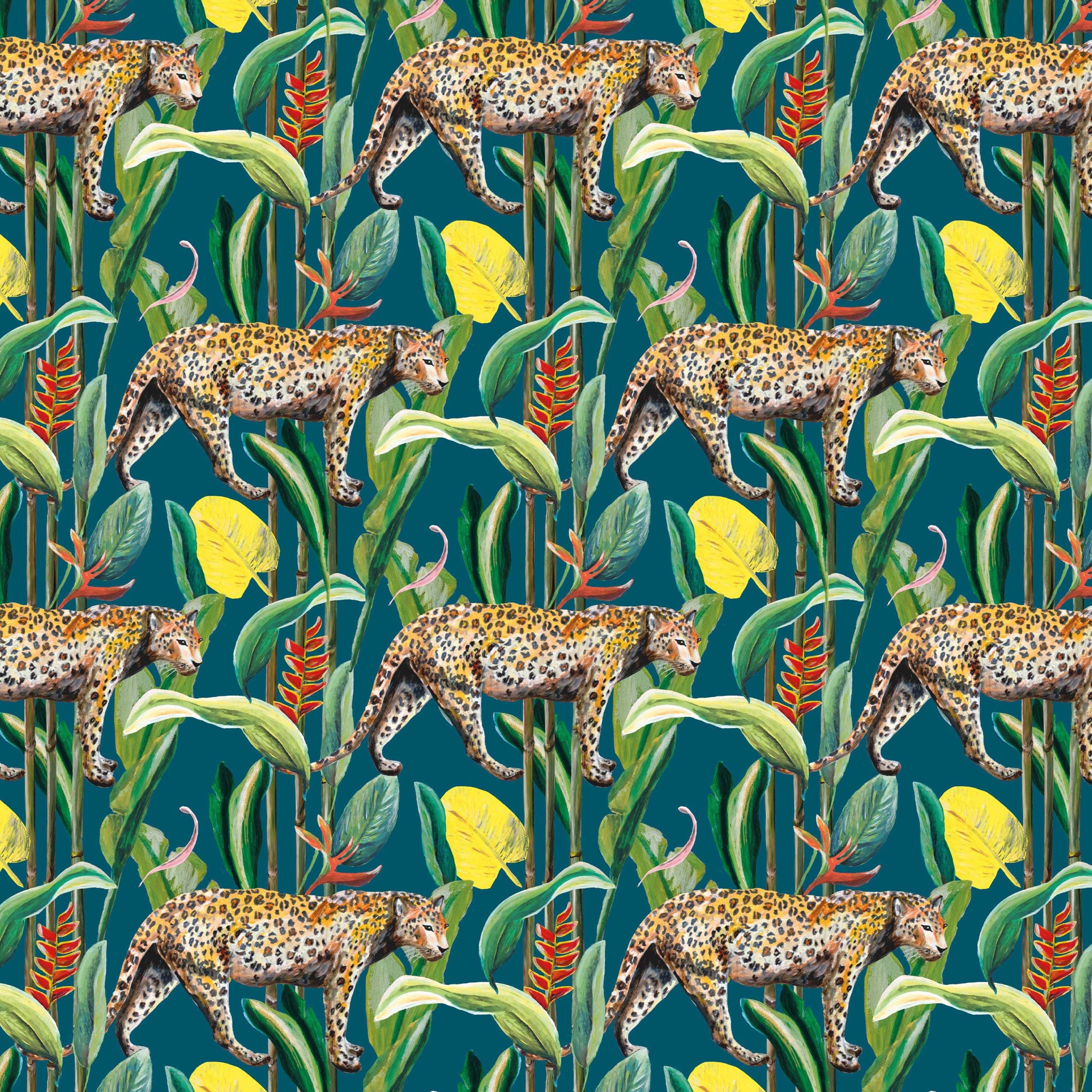 Behang Wild Jungle Stories Panter