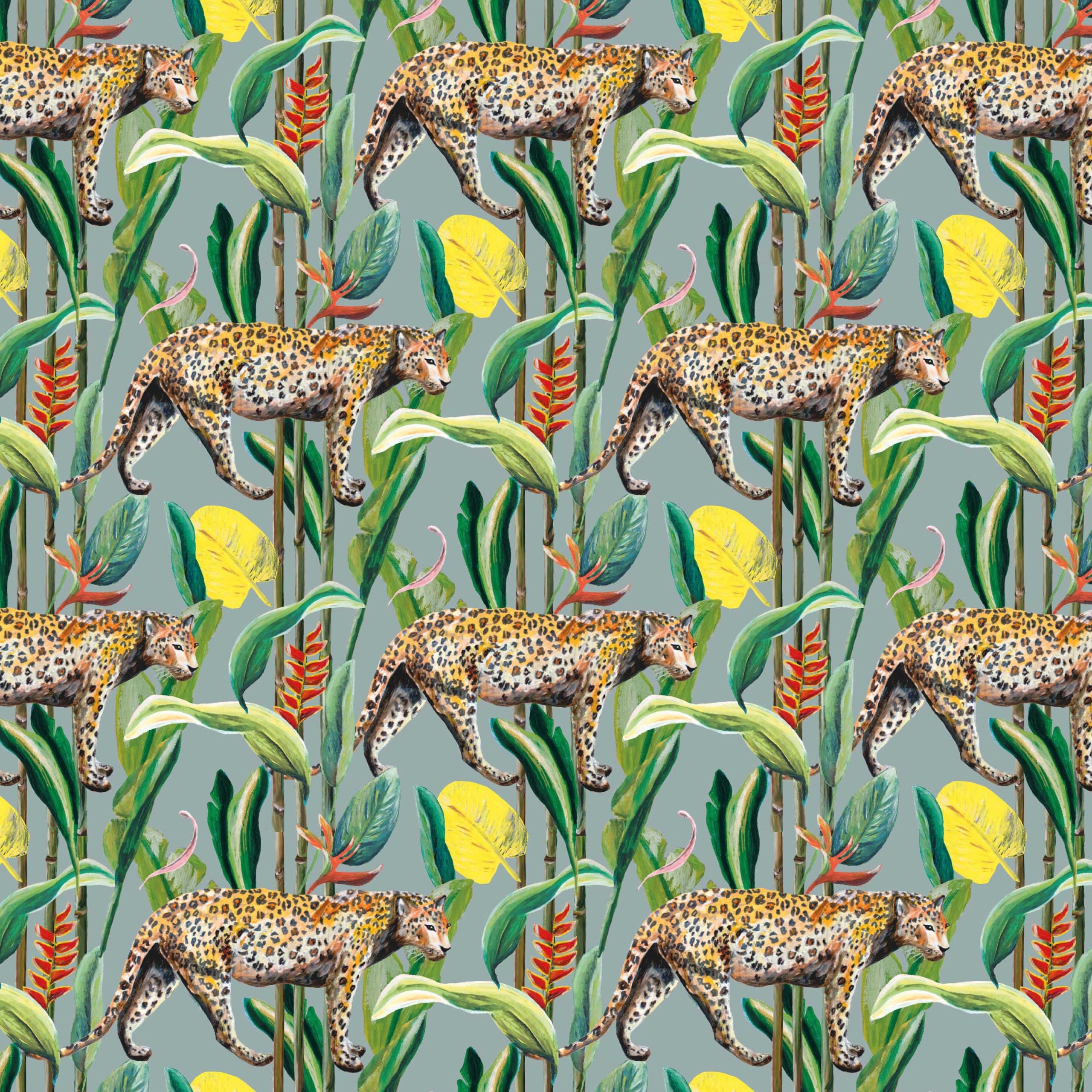 Behang Wild Jungle Stories Panter