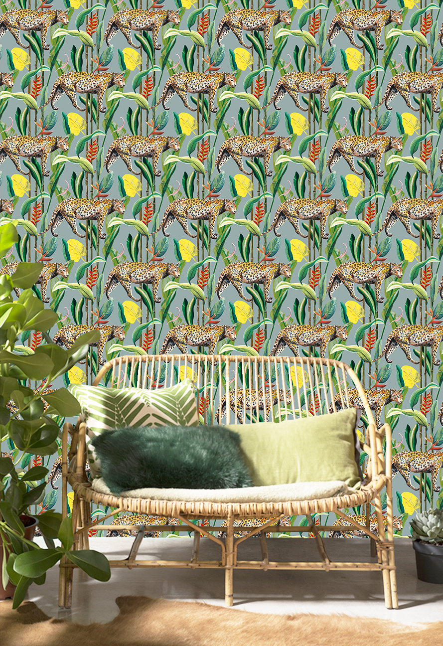 Behang Wild Jungle Stories Panter