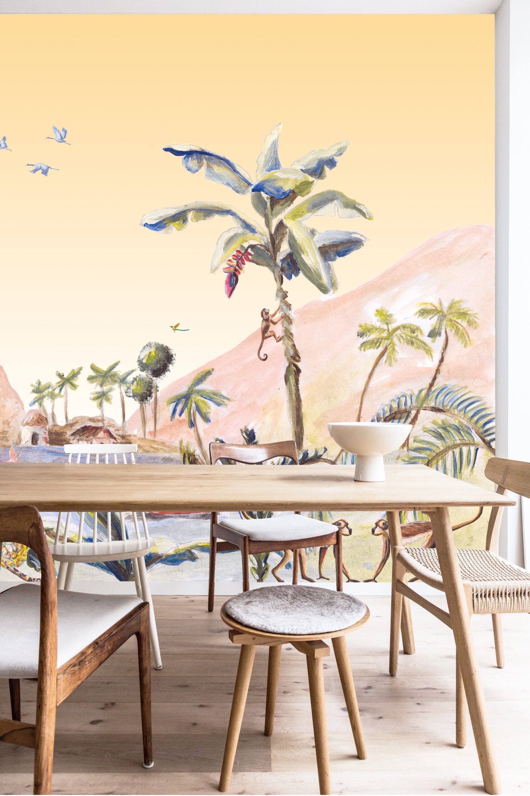 Mural Jungle landschap origineel Jungle Landscape