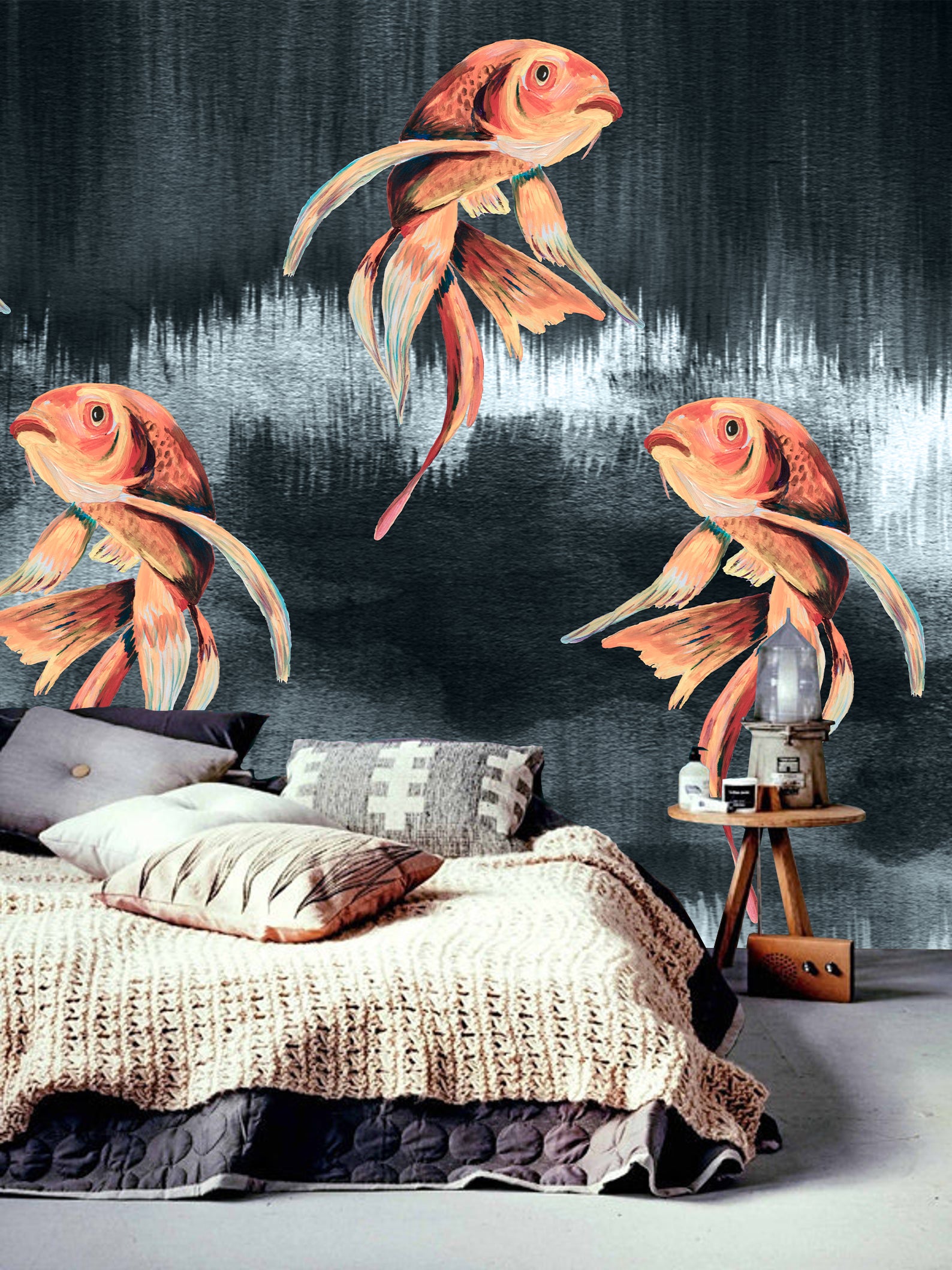 Mural Koi Fish Art