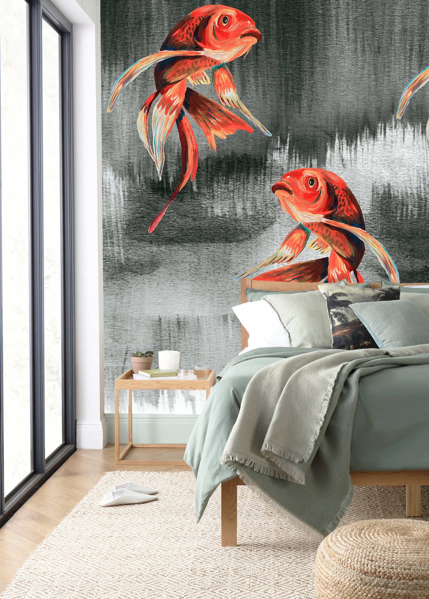 Mural Koi Fish Art