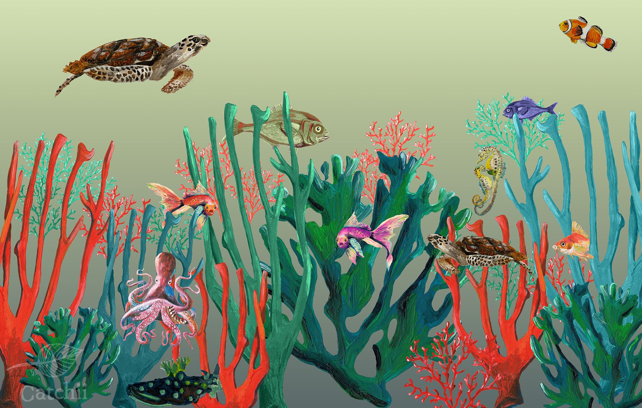 Mural onderwaterwereld