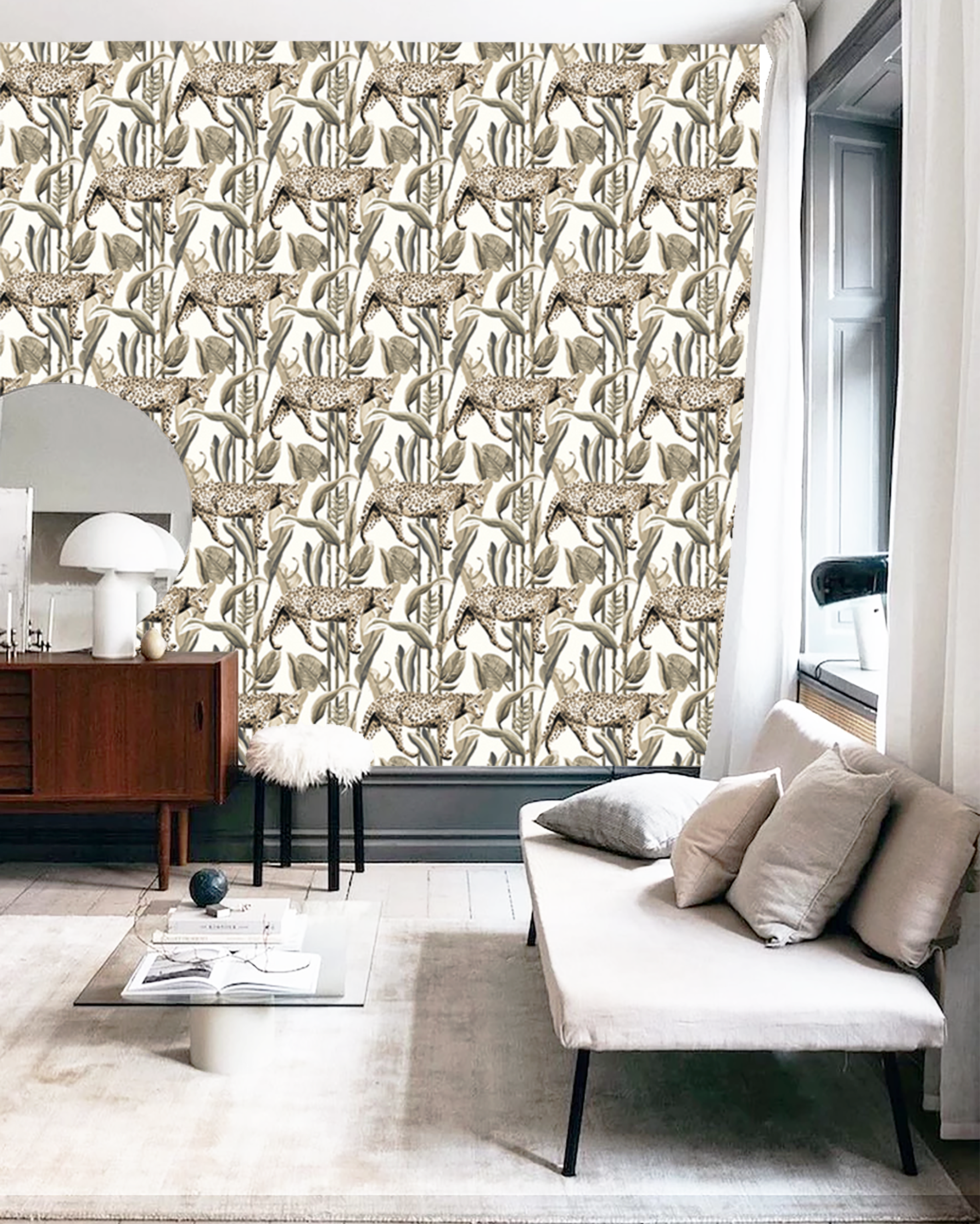 Behang Wild Jungle Stories Panter