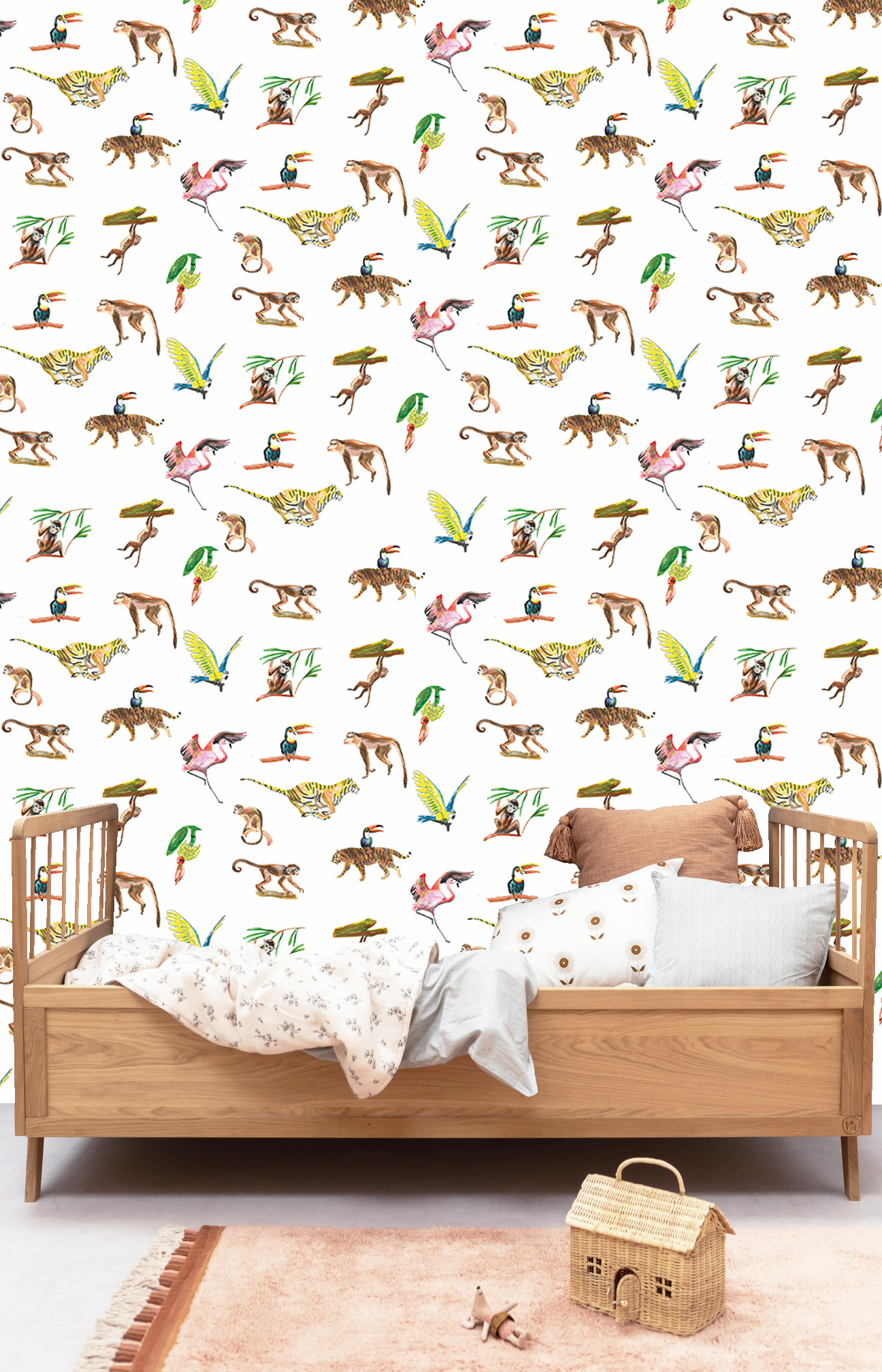 Behang dieren Colorful Wildlife