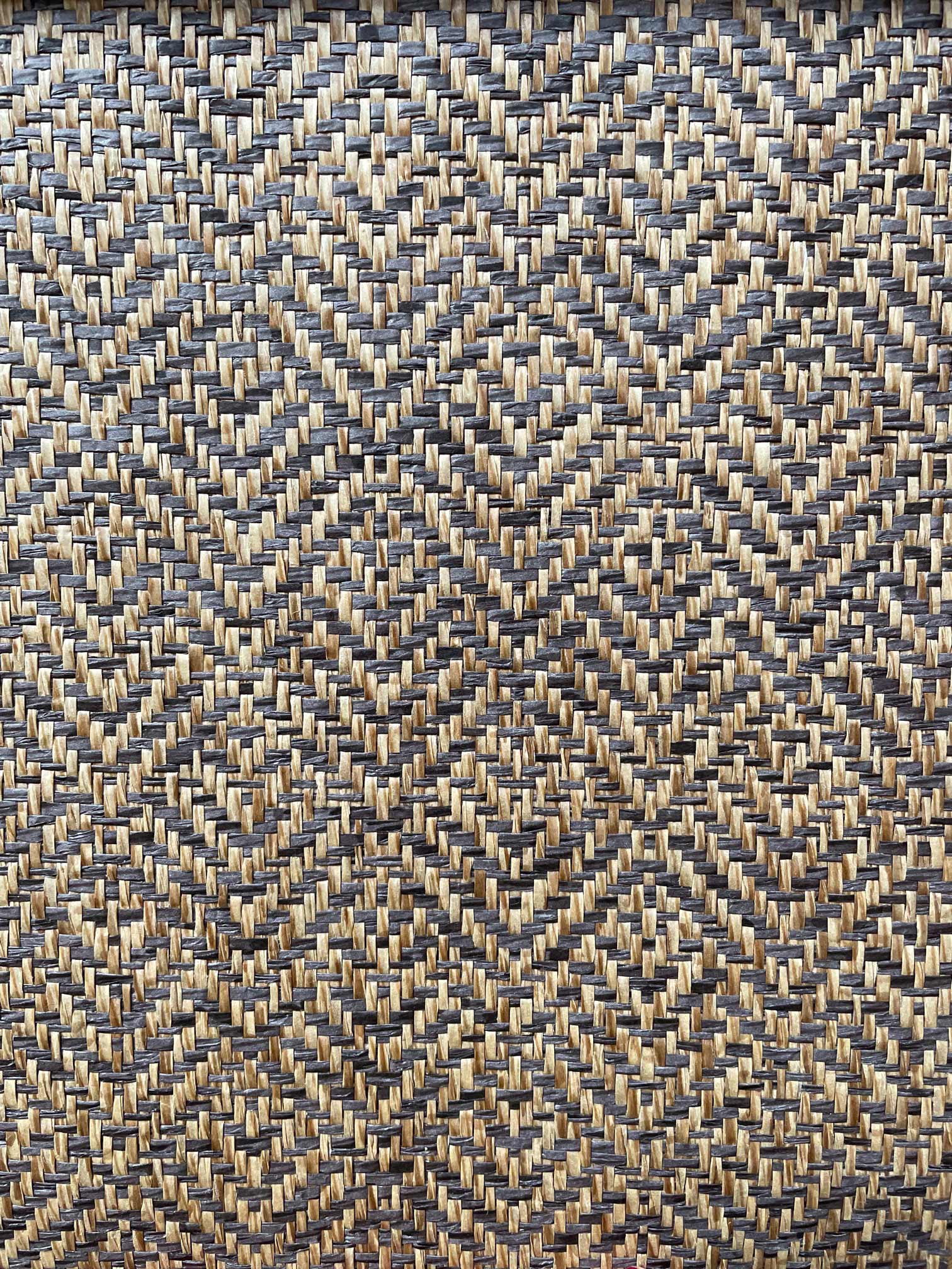 Behang Sisal visgraat caramel/ kastanje