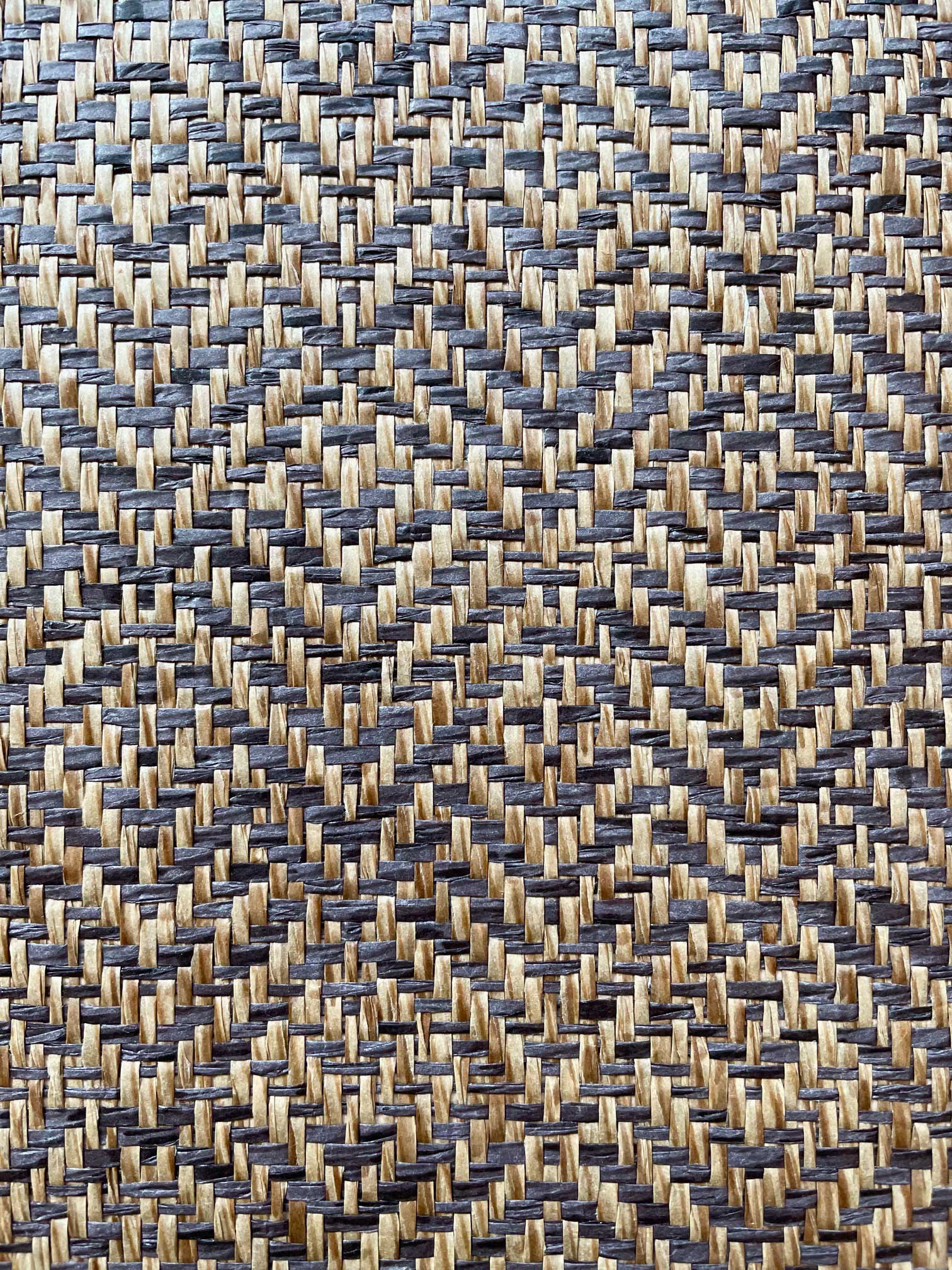 Behang Sisal visgraat caramel/ kastanje