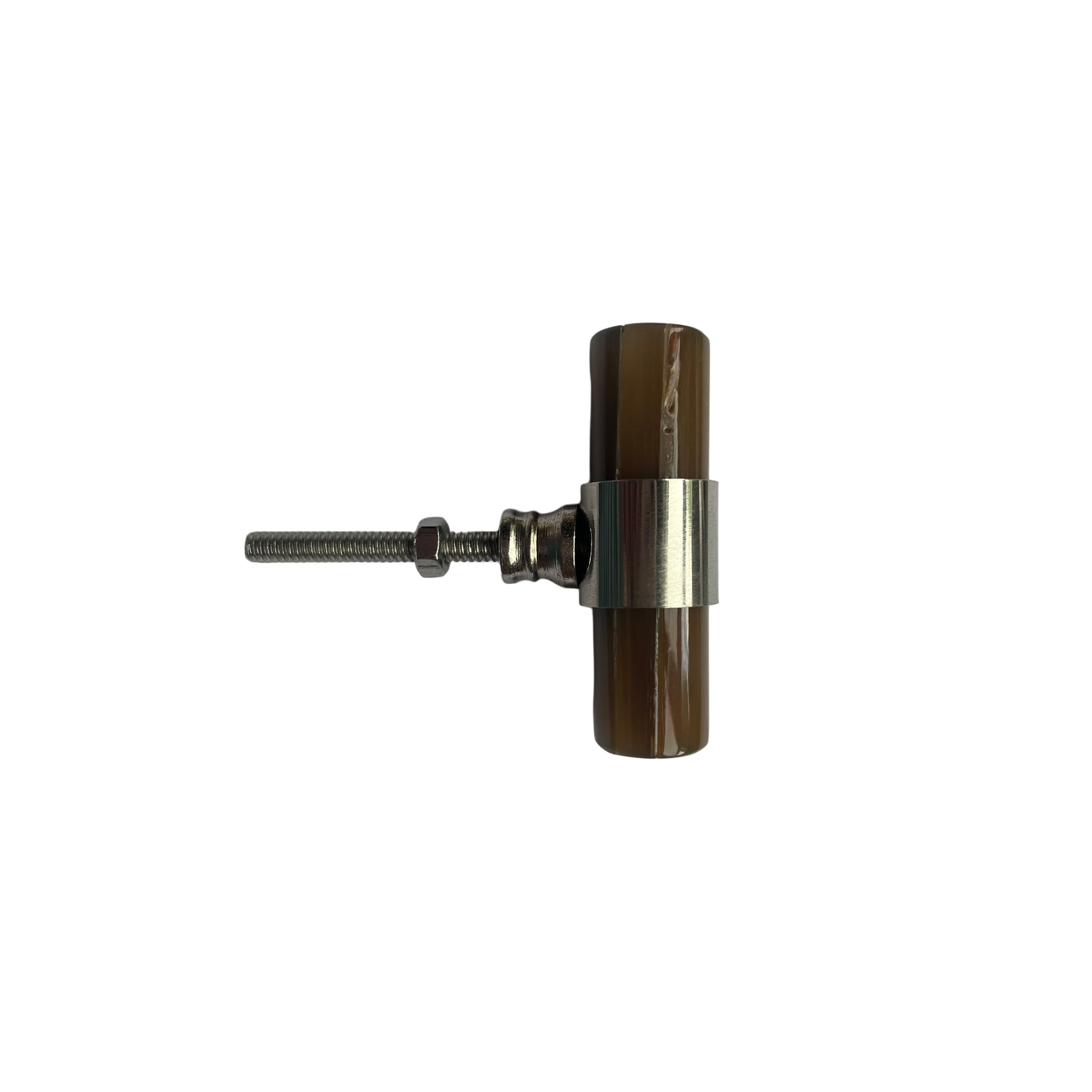 Door knob brass leg stone