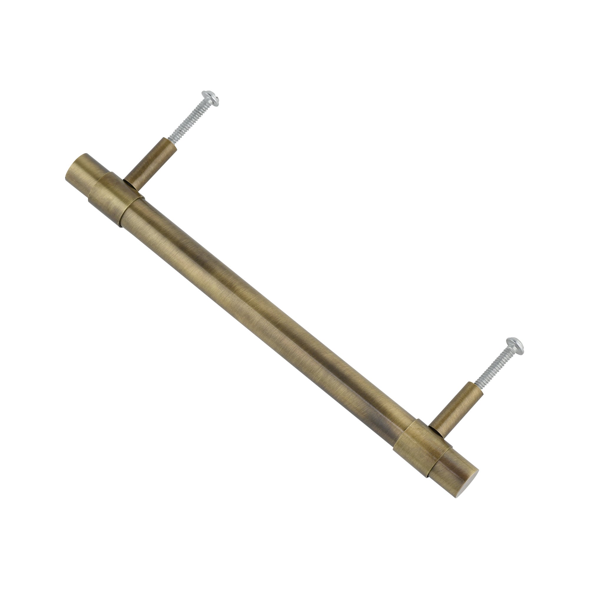 Patinated brass cabinet handle XL