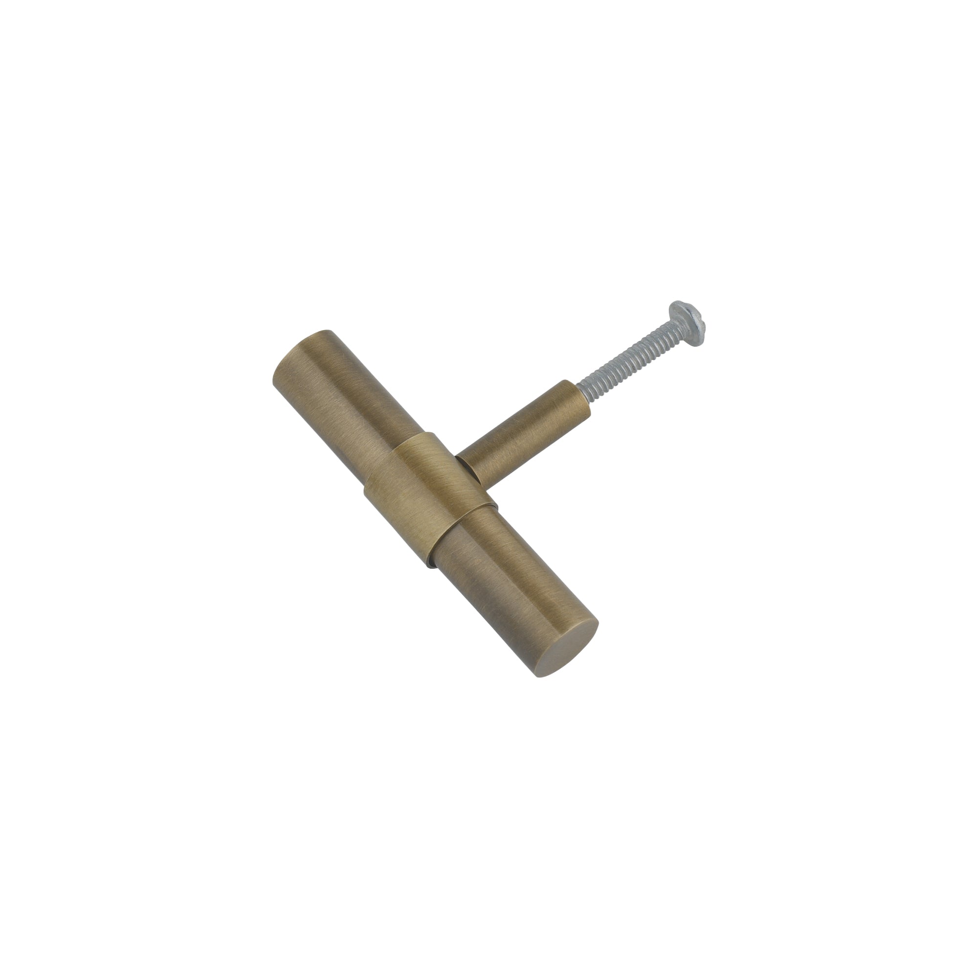 Patinated brass knob