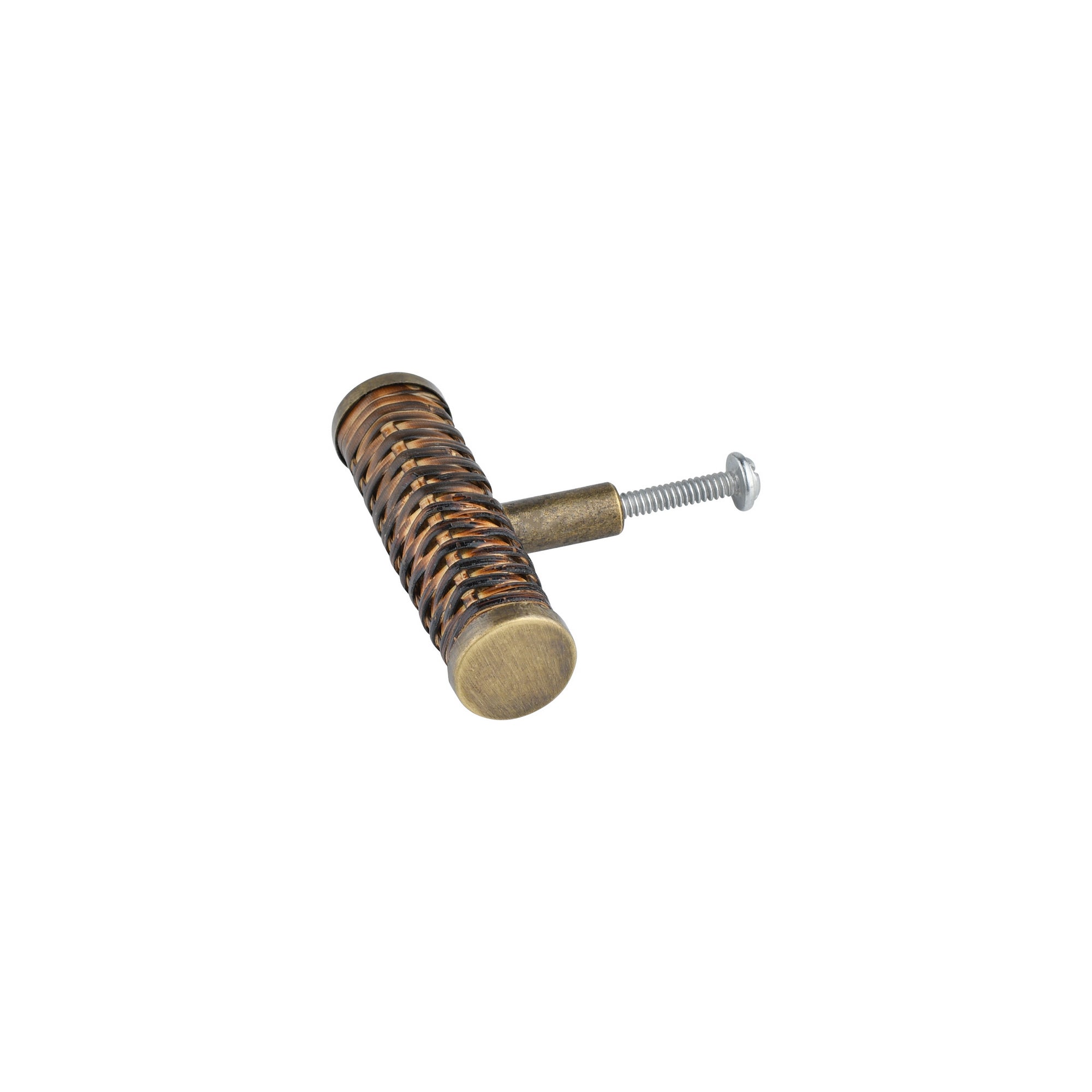 Kastknop rotan donkerbruin