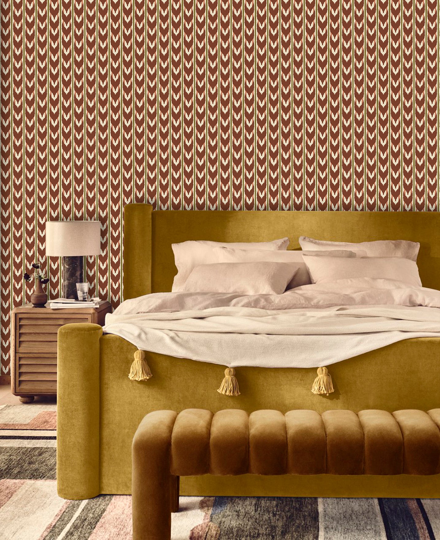 Behang Maison Artisan Ikat