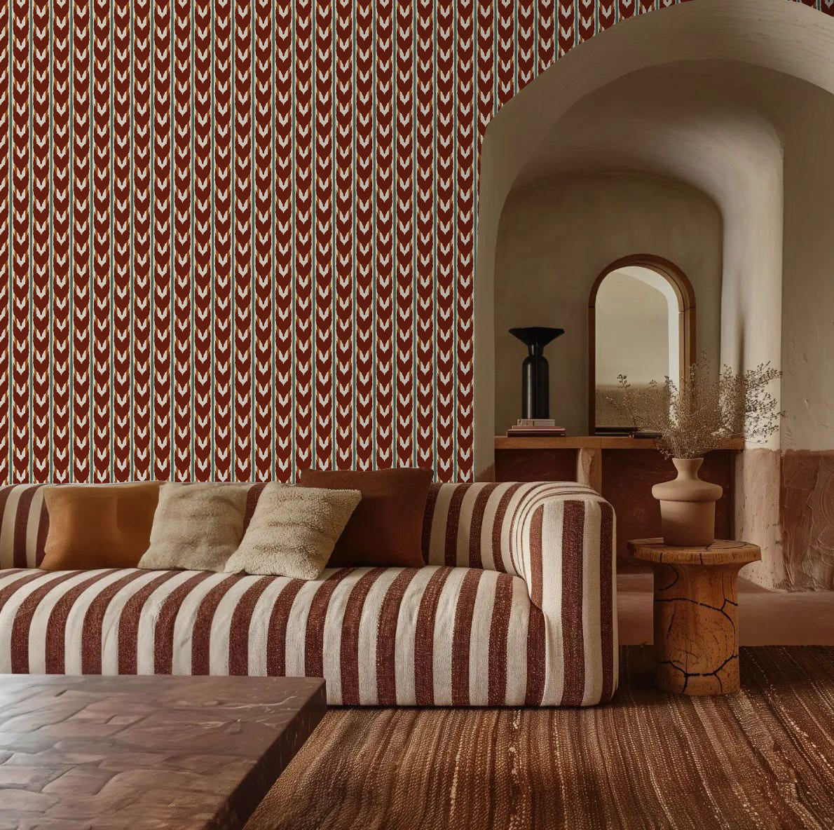 Behang Maison Artisan Ikat
