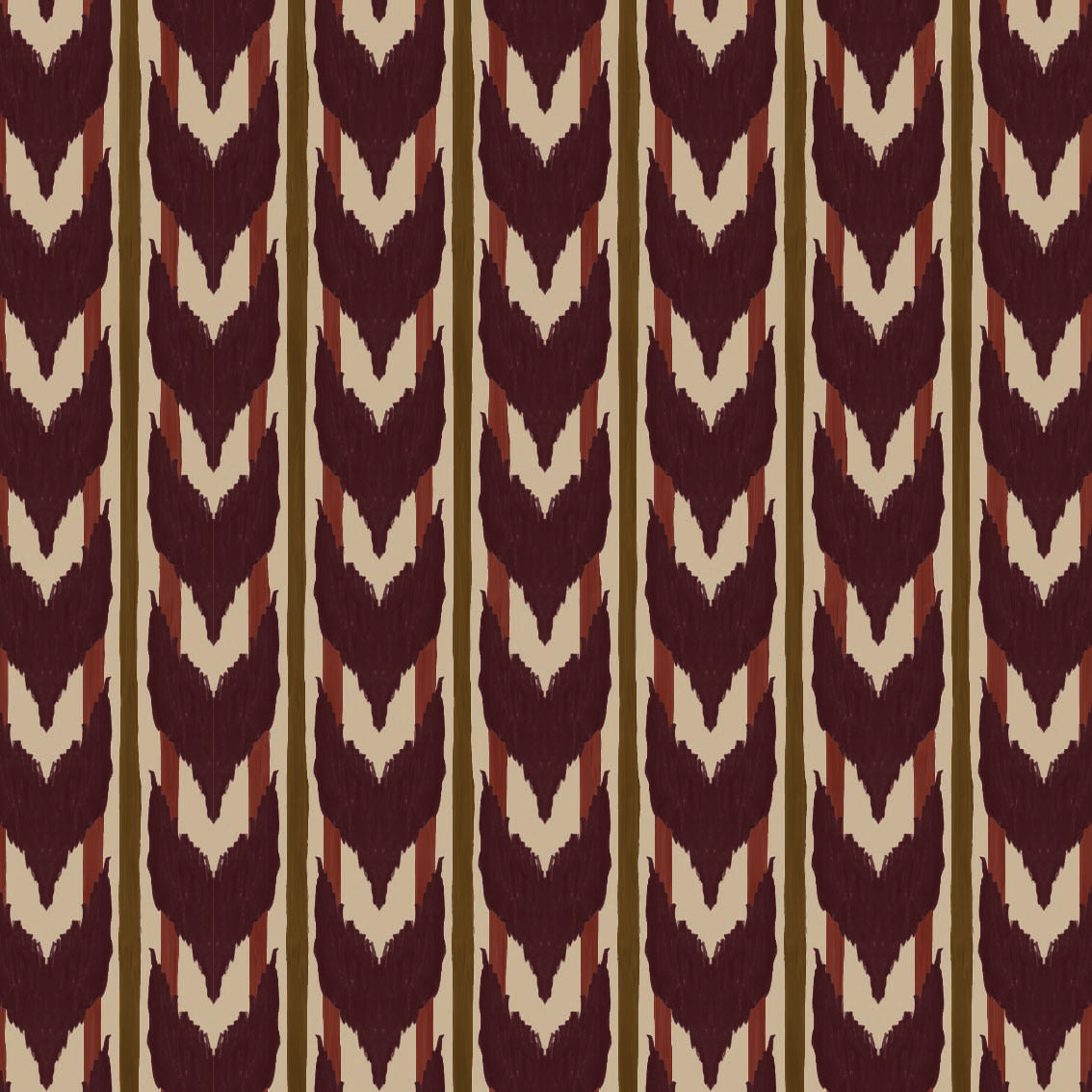 Behang Maison Artisan Ikat