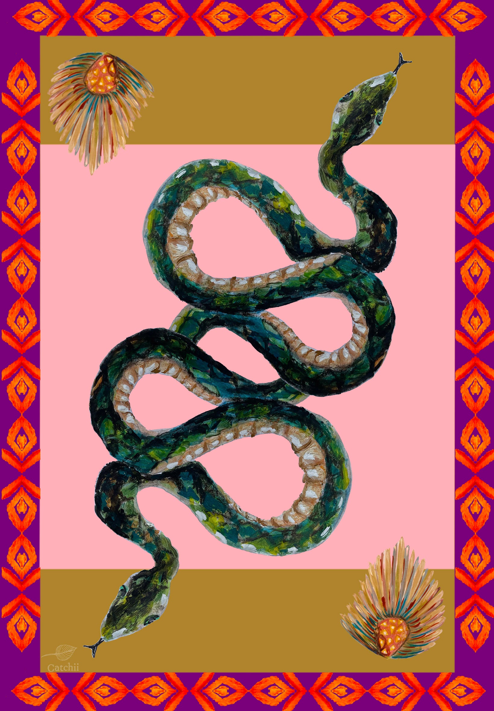 Placemat Sizzling Snake