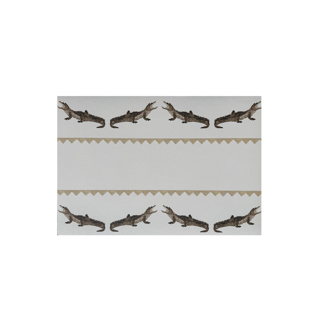 Placemat Crocodile Sam beige