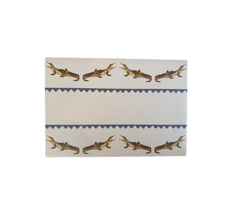 Placemat Crocodile Sam blauw
