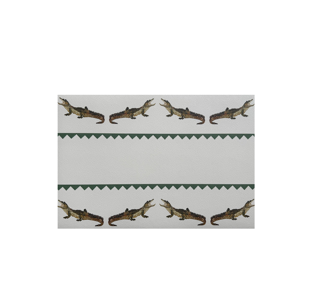 Placemat Crocodile Sam groen