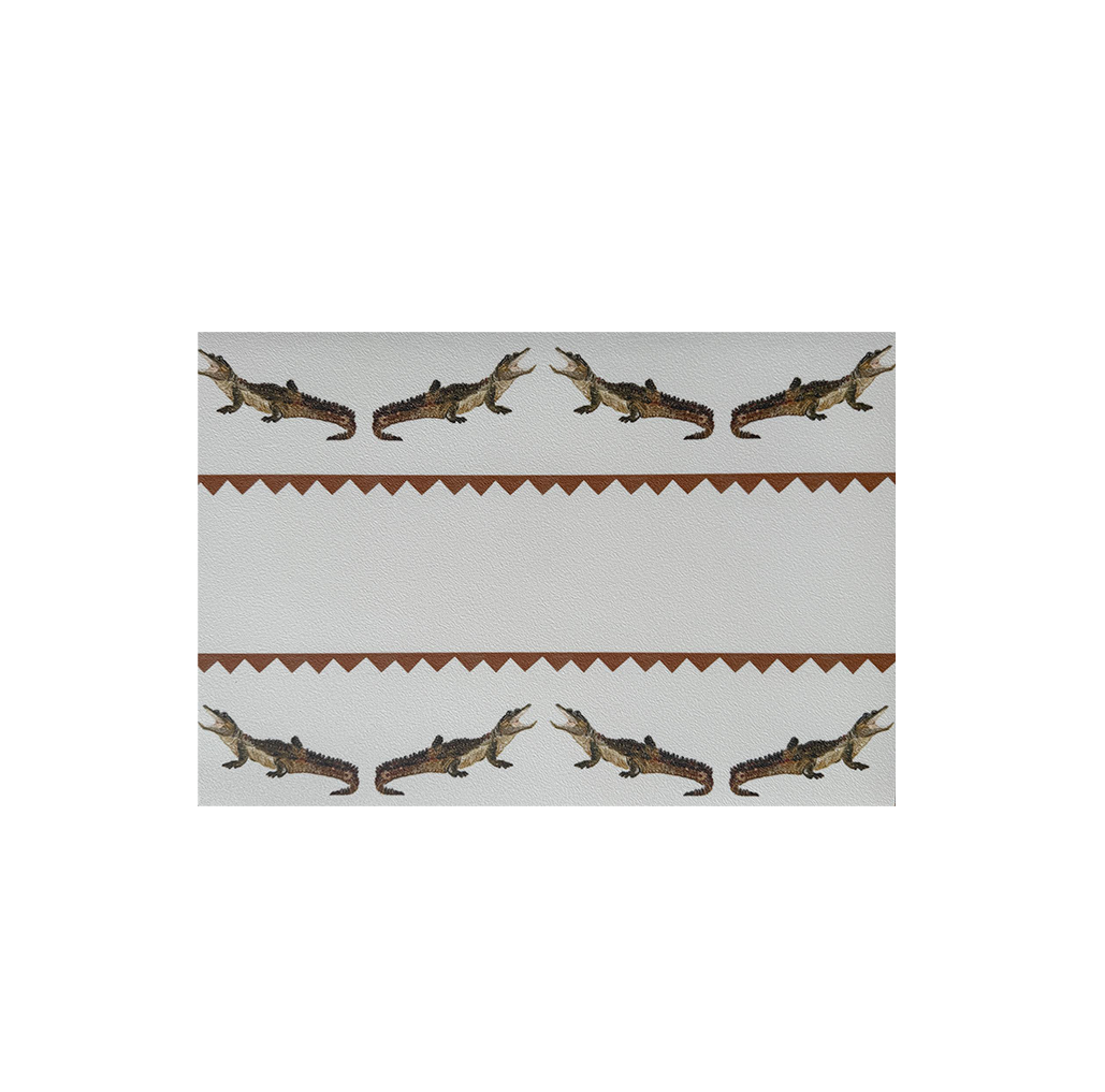 Placemat Crocodile Sam terracotta