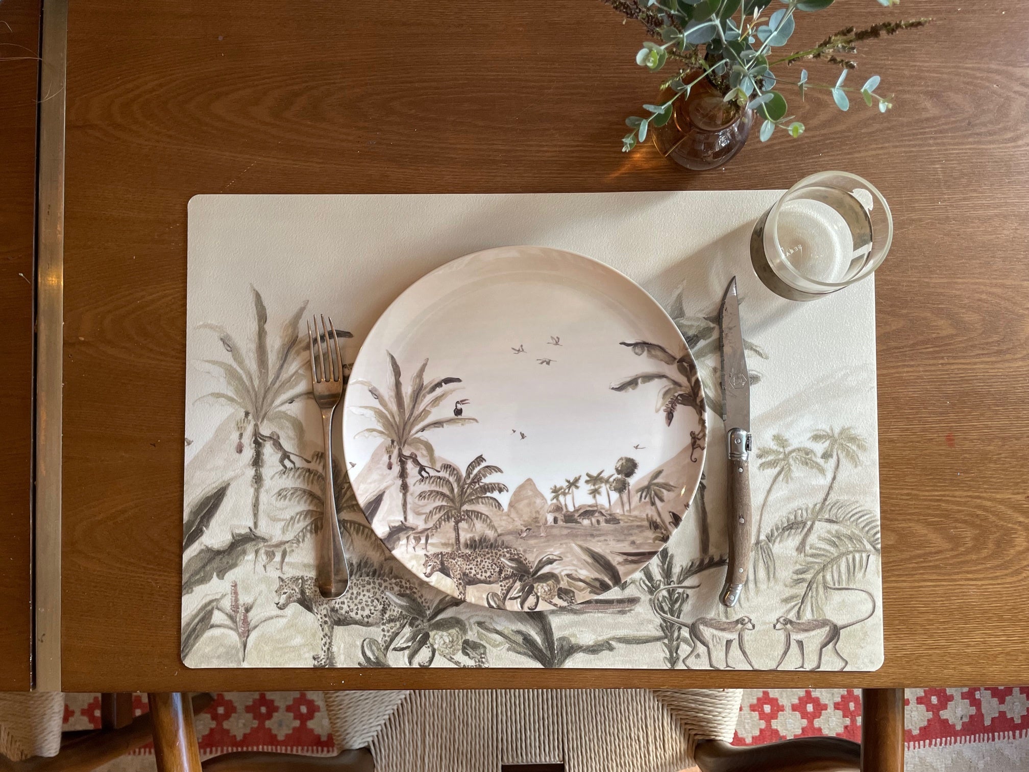 Placemat Jungle Landscape sepia