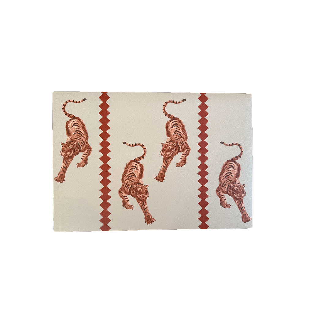 Placemat Tiger Panthera terracotta