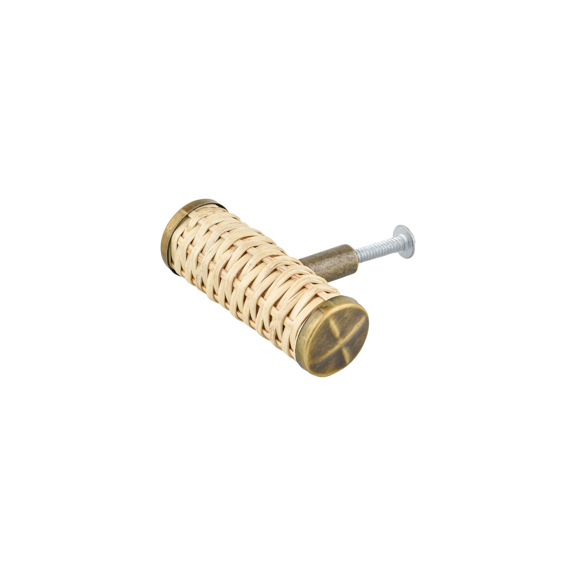Rotan naturel ronde greep klein