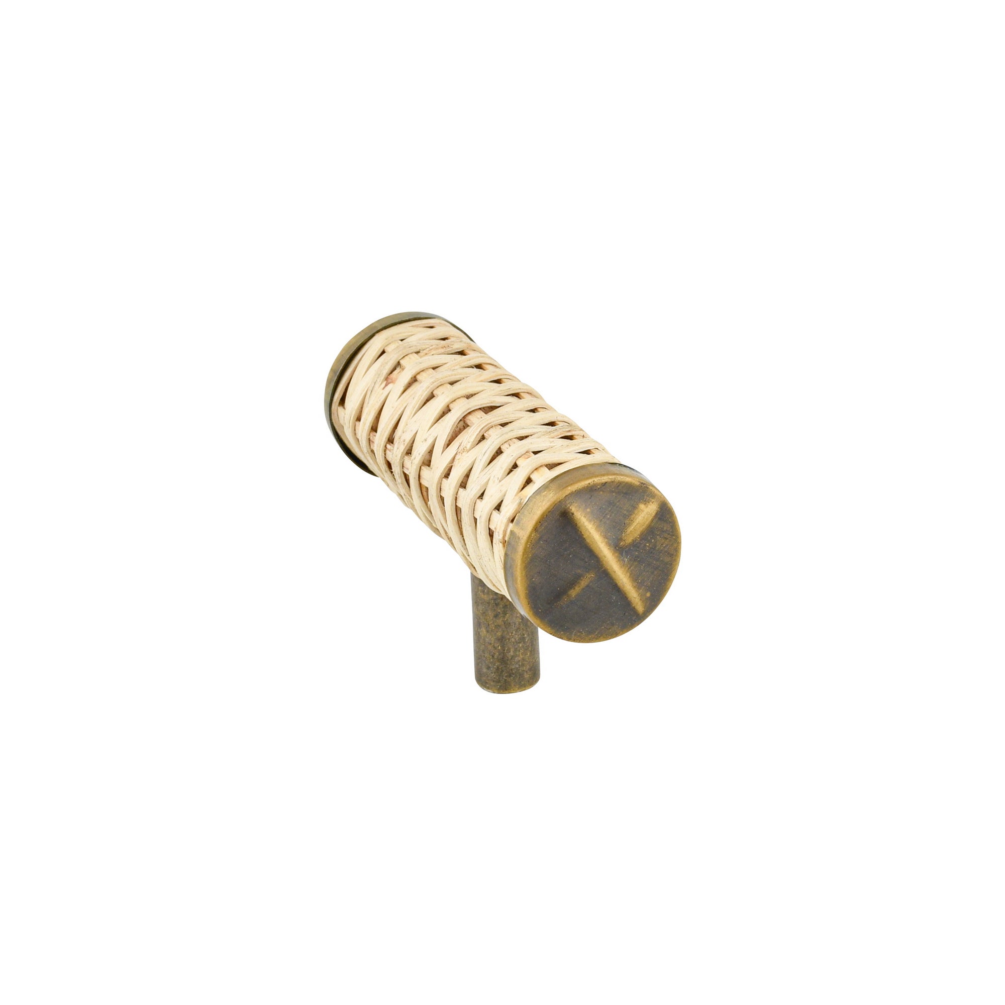 Rotan naturel ronde greep klein