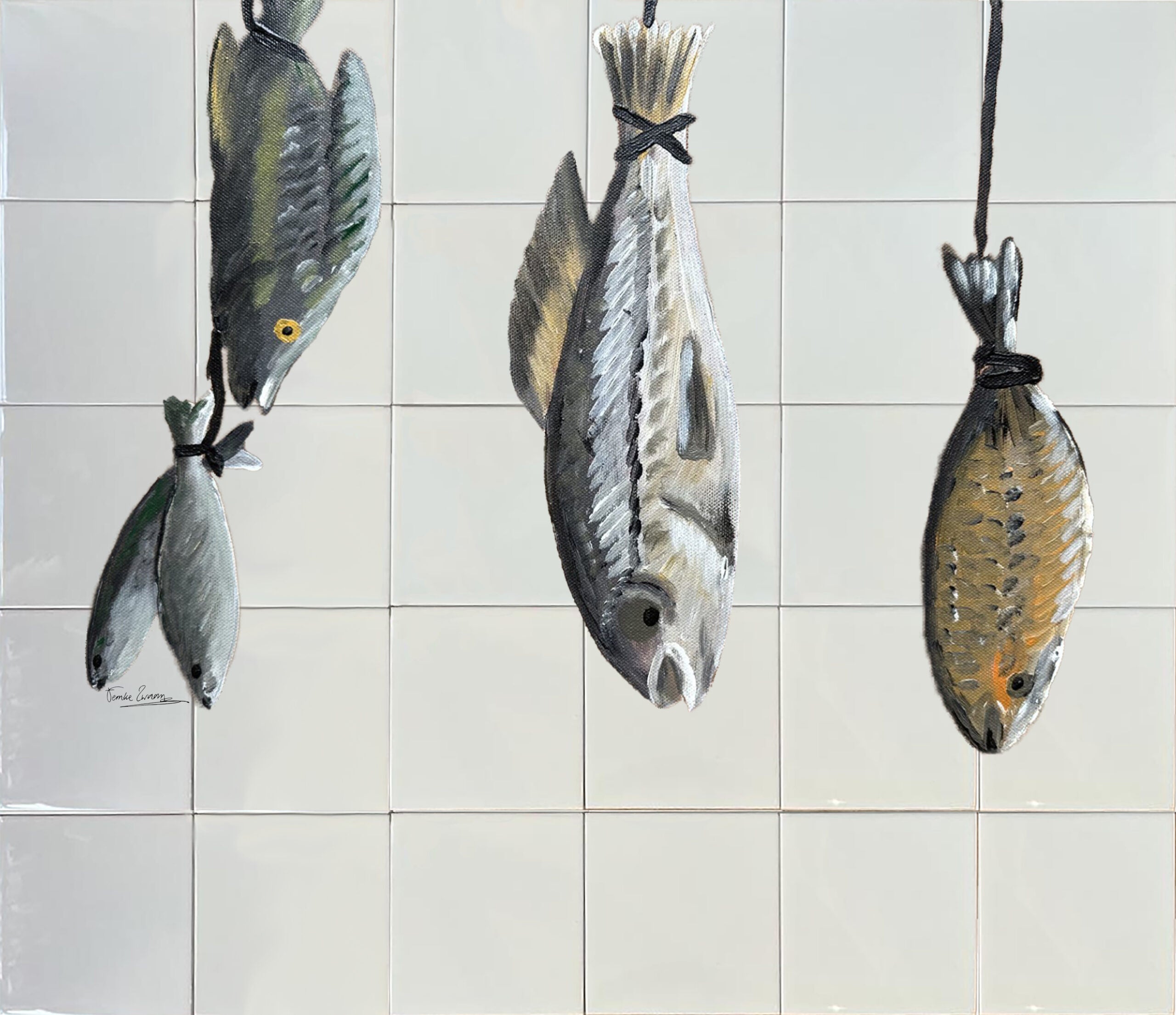 Tegeltableau Fishmonger