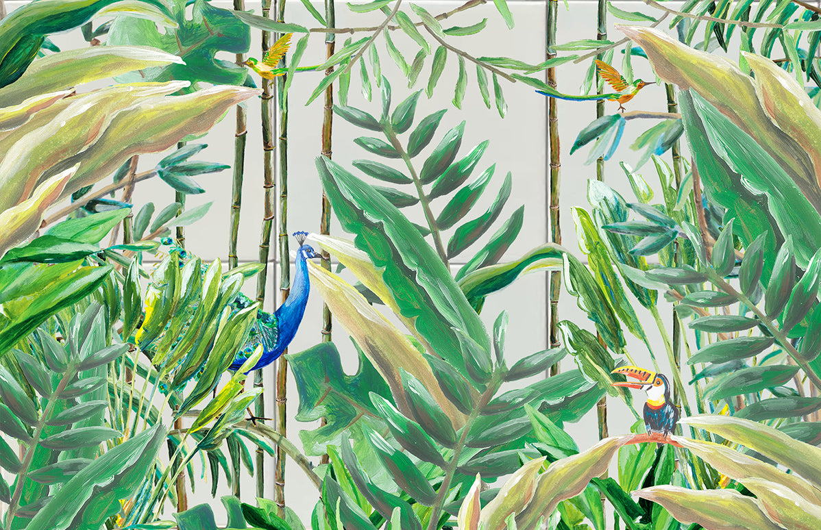 Tegeltableau jungle forest