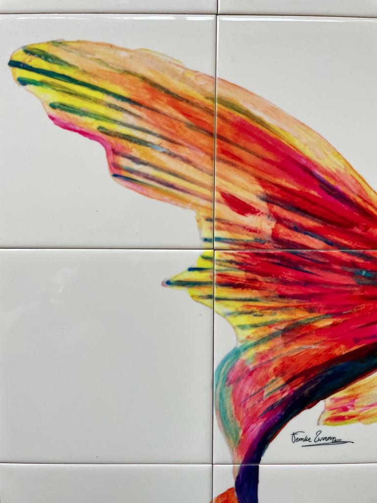 Tegeltableau Funky Fish