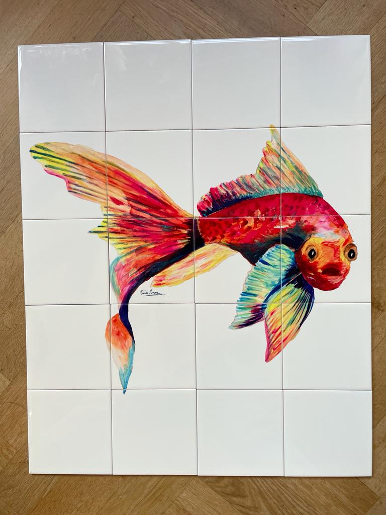 Tegeltableau Funky Fish
