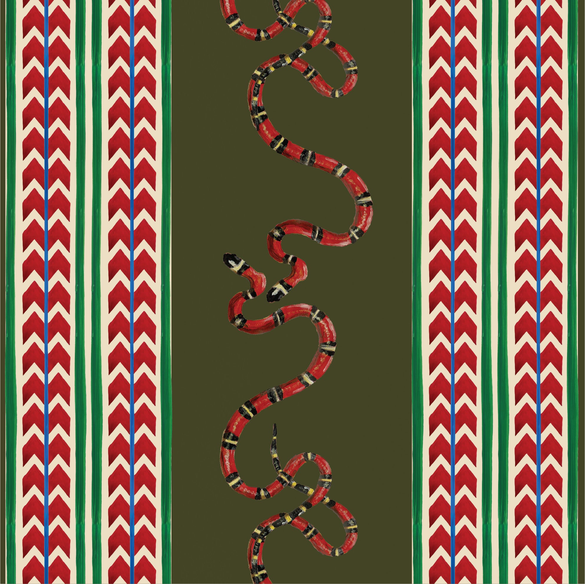 Behang Giddy Snakes