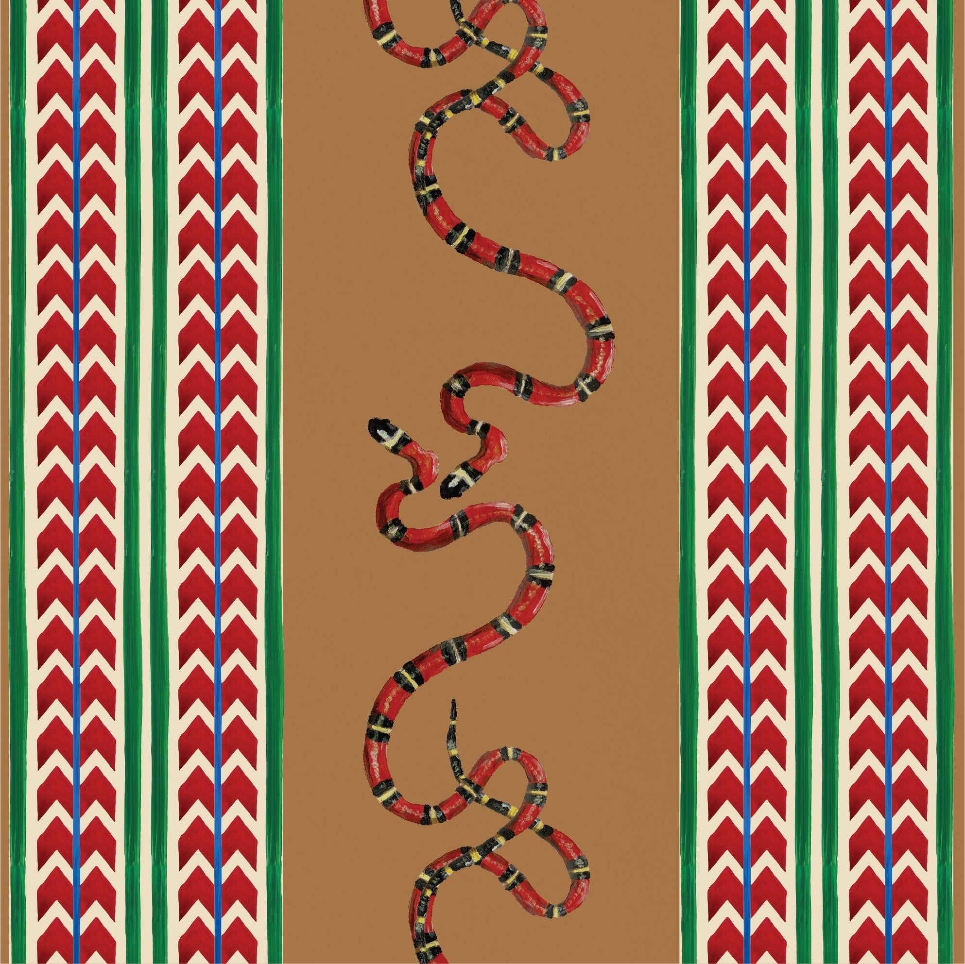 Behang Giddy Snakes