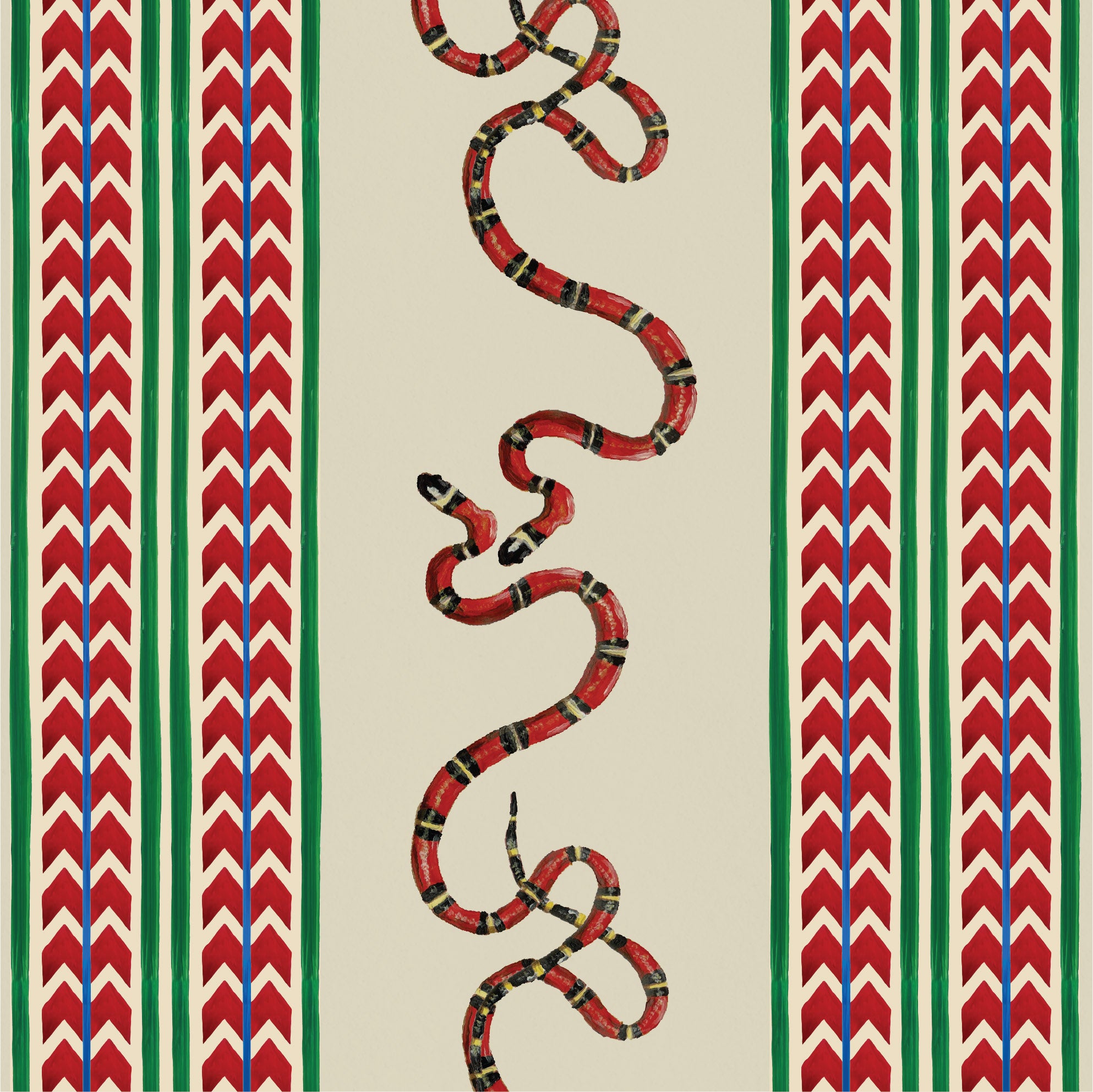 Behang Giddy Snakes