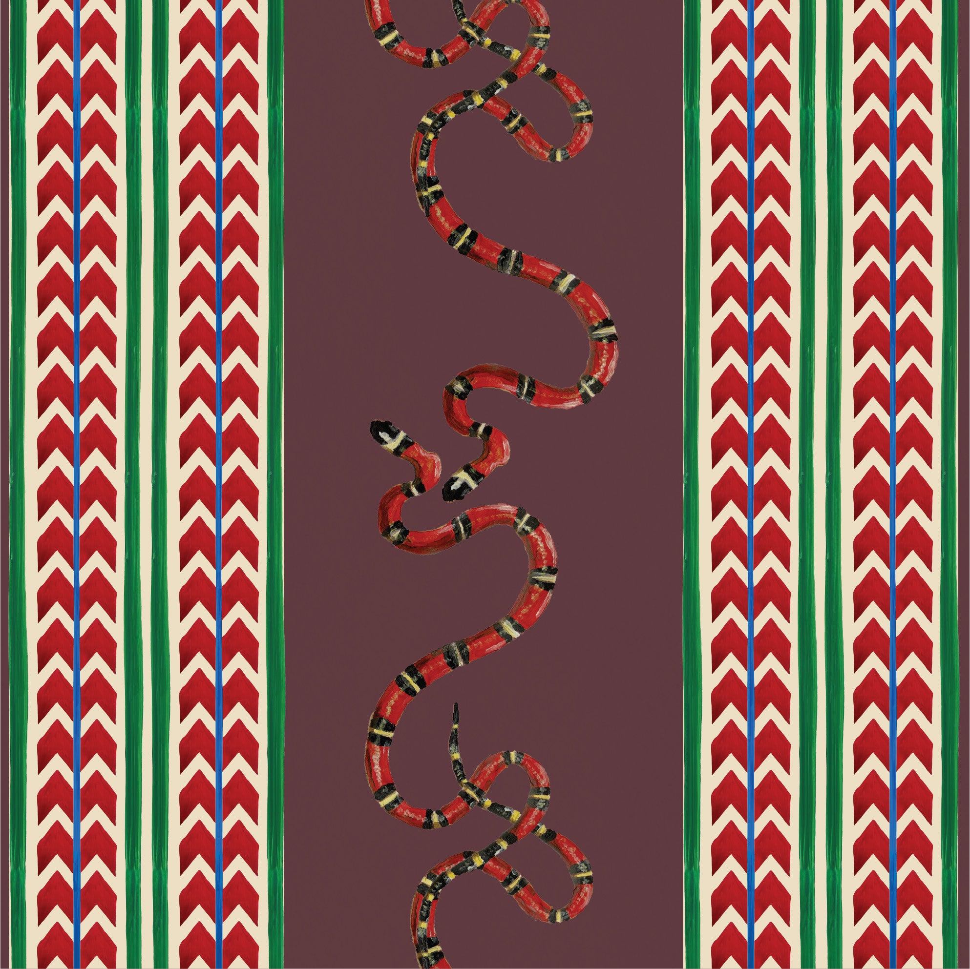 Behang Giddy Snakes