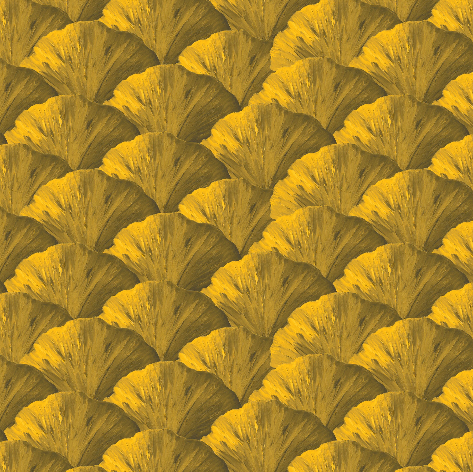 Behang Ginkgo Leaves