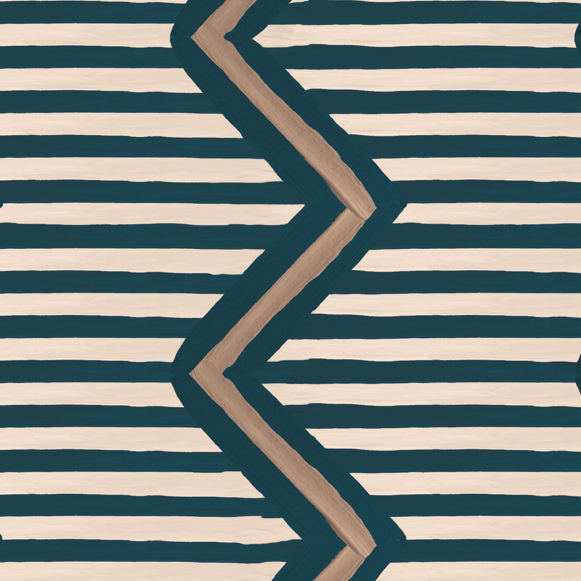 Behang Ikat Oez Zigzag