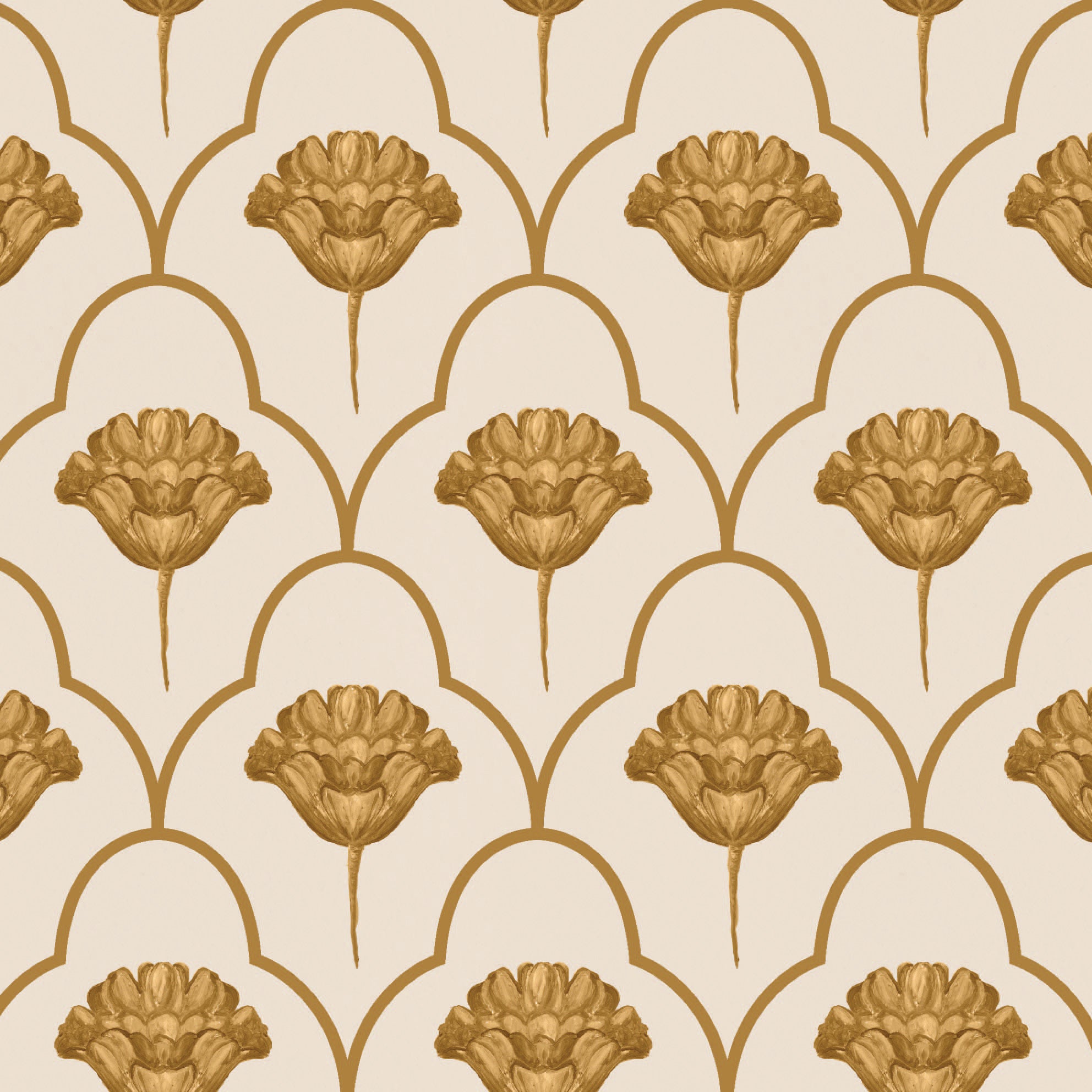 Behang Indian Flowers