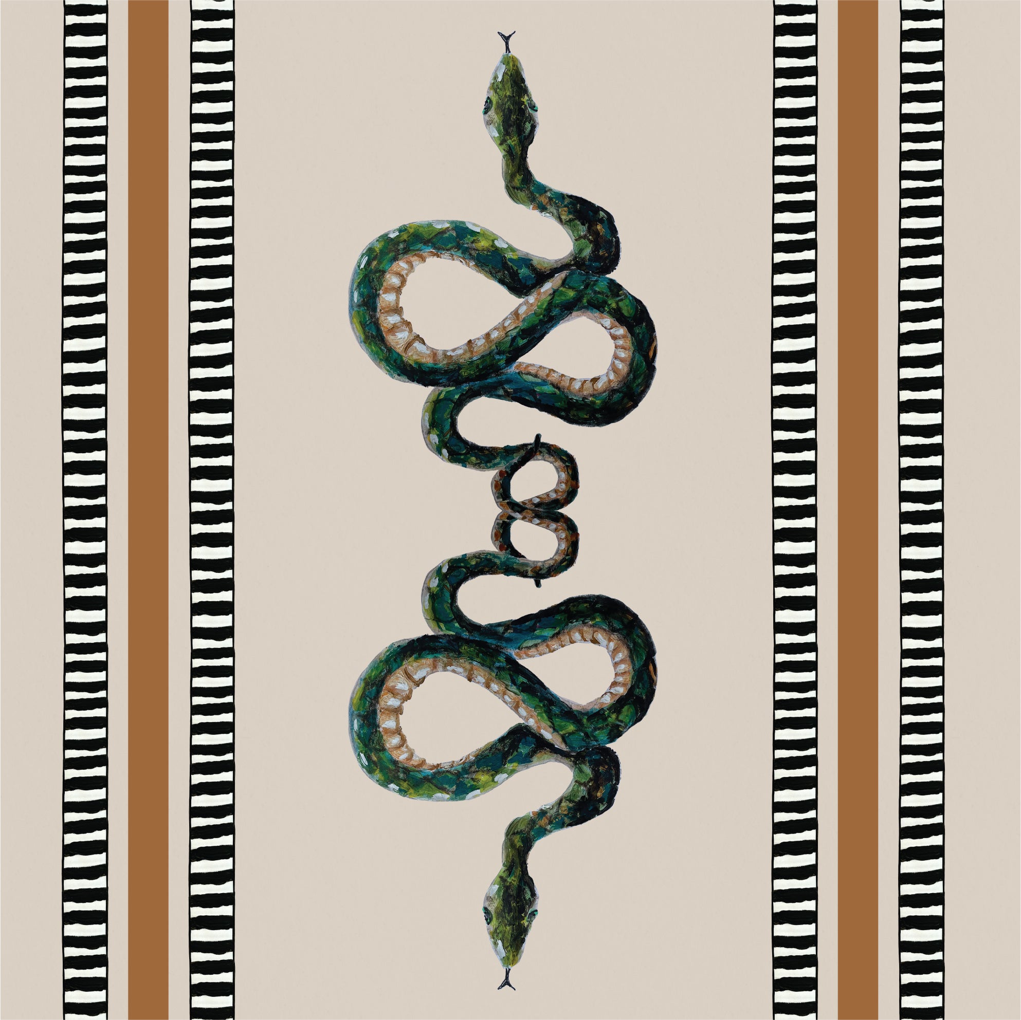 Behang Posh Snakes
