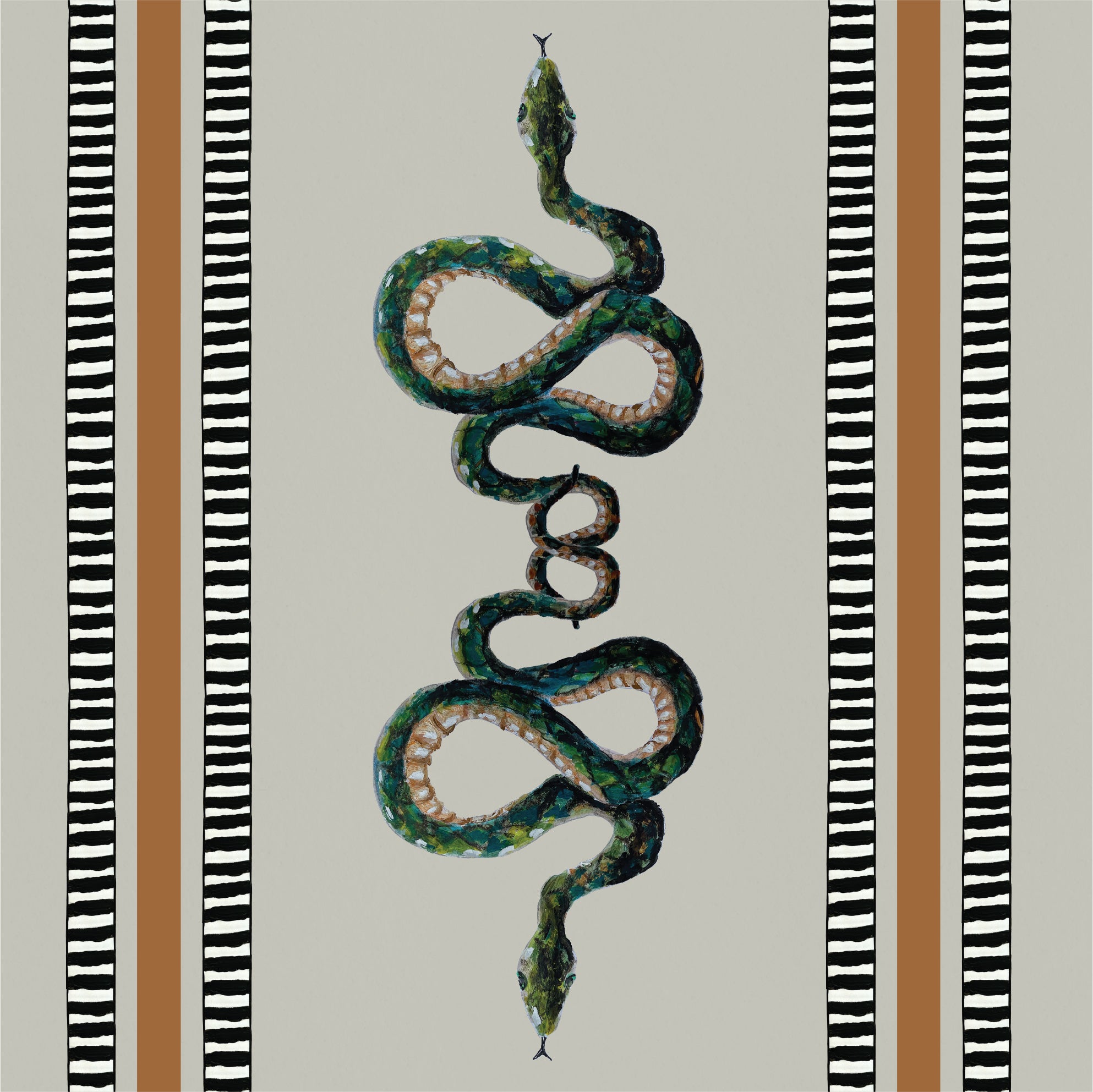 Behang Posh Snakes