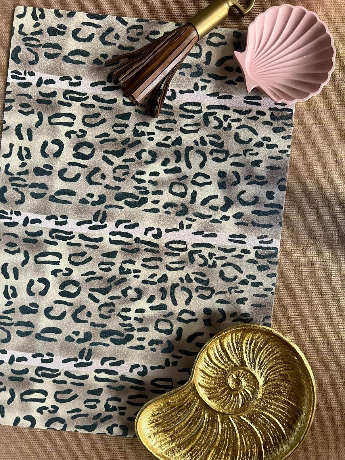Placemat Leopard print Brown