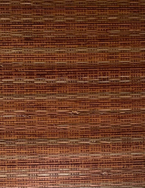 bamboe behang bruin, caramel & kaki mix