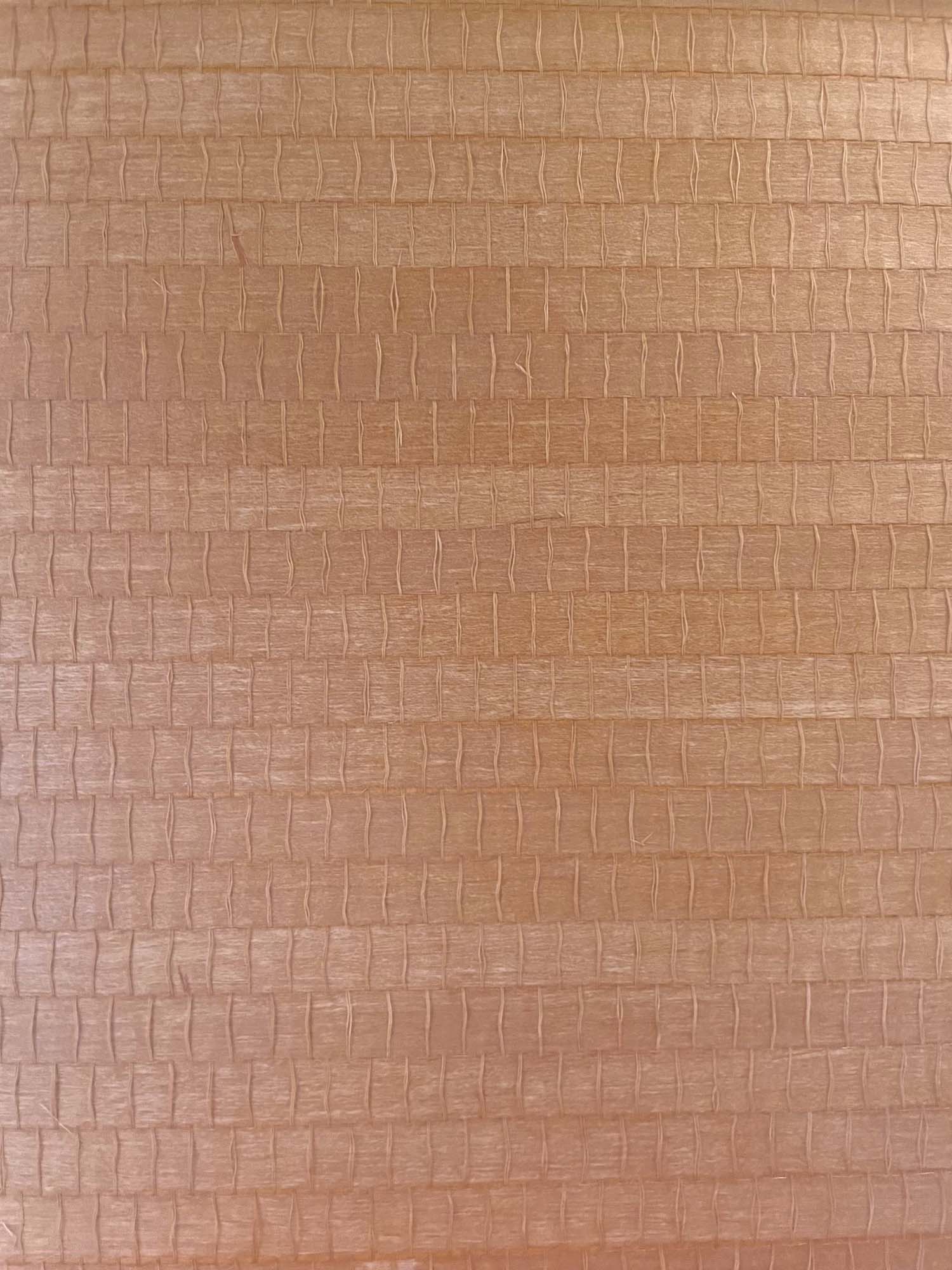 Behang houtfineer terracotta