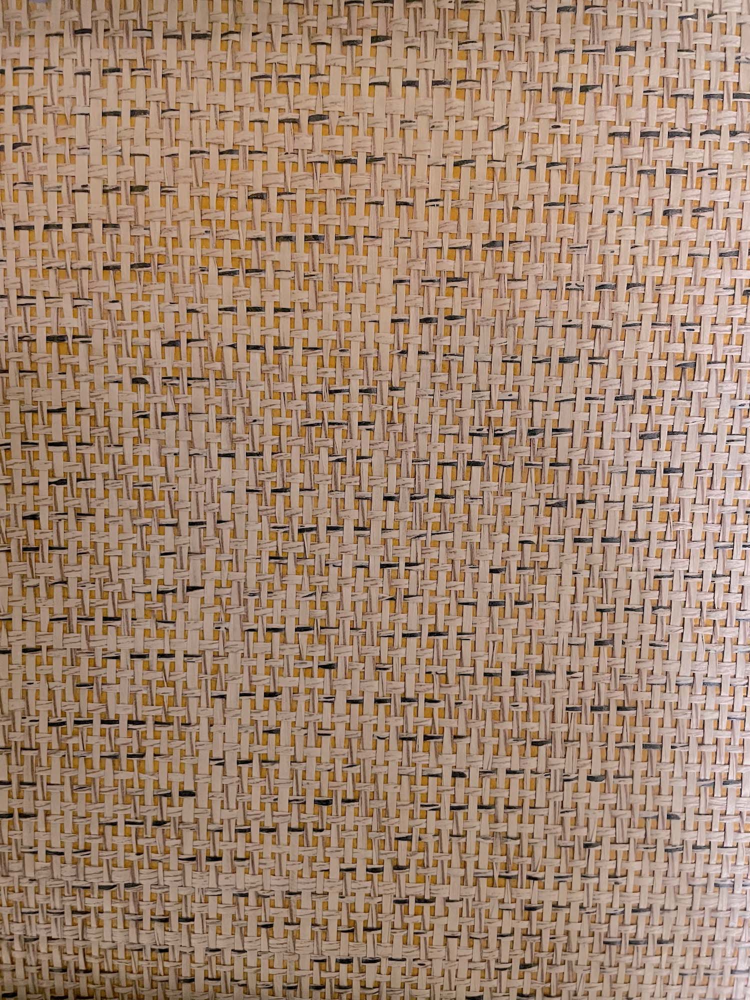 Behang weave burnt orange grijsbruin