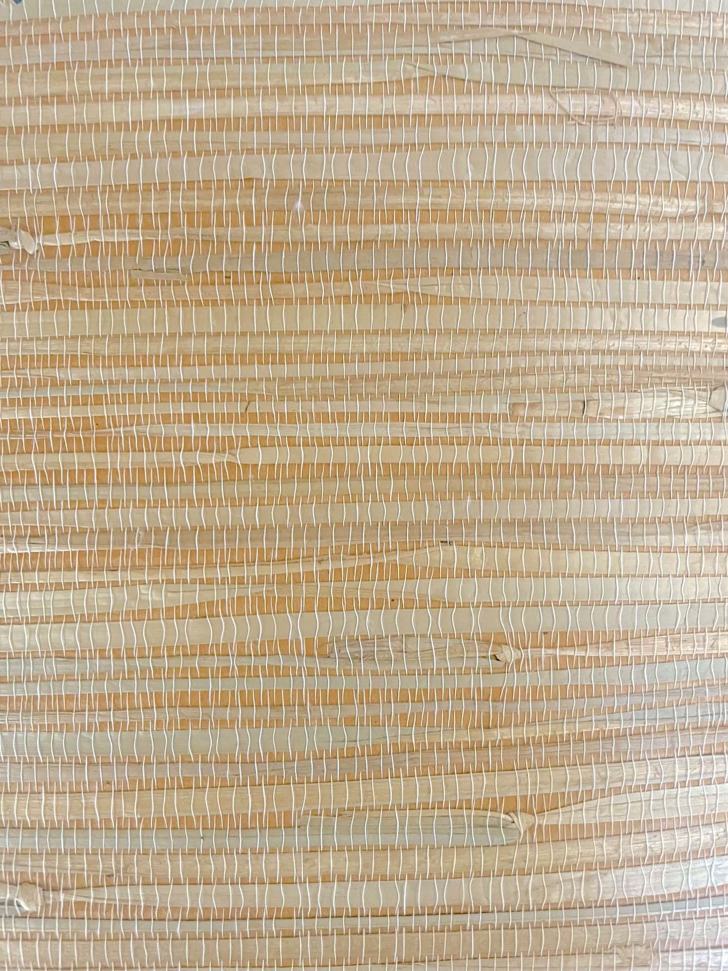 Behang zeegras beige warm oranje