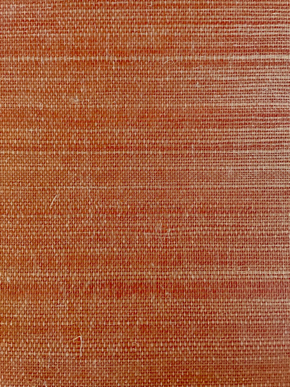 Natuurlijk behang sisal terracotta